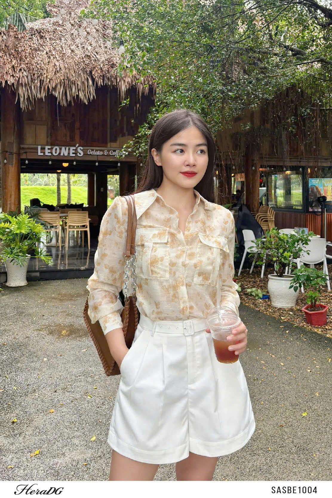 Áo sơ mi hoạ tiết