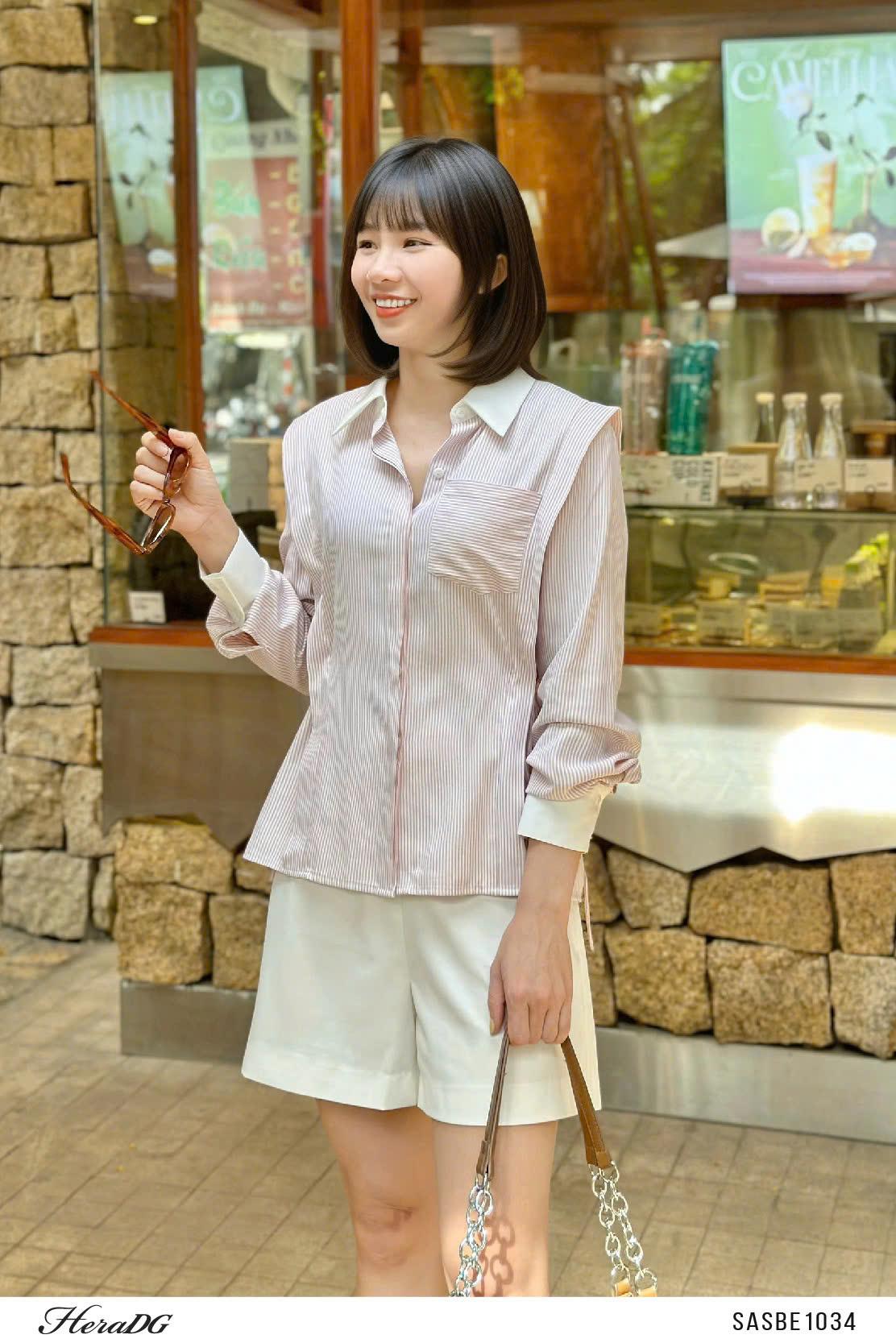Áo sơ mi cổ phối – ảnh 6