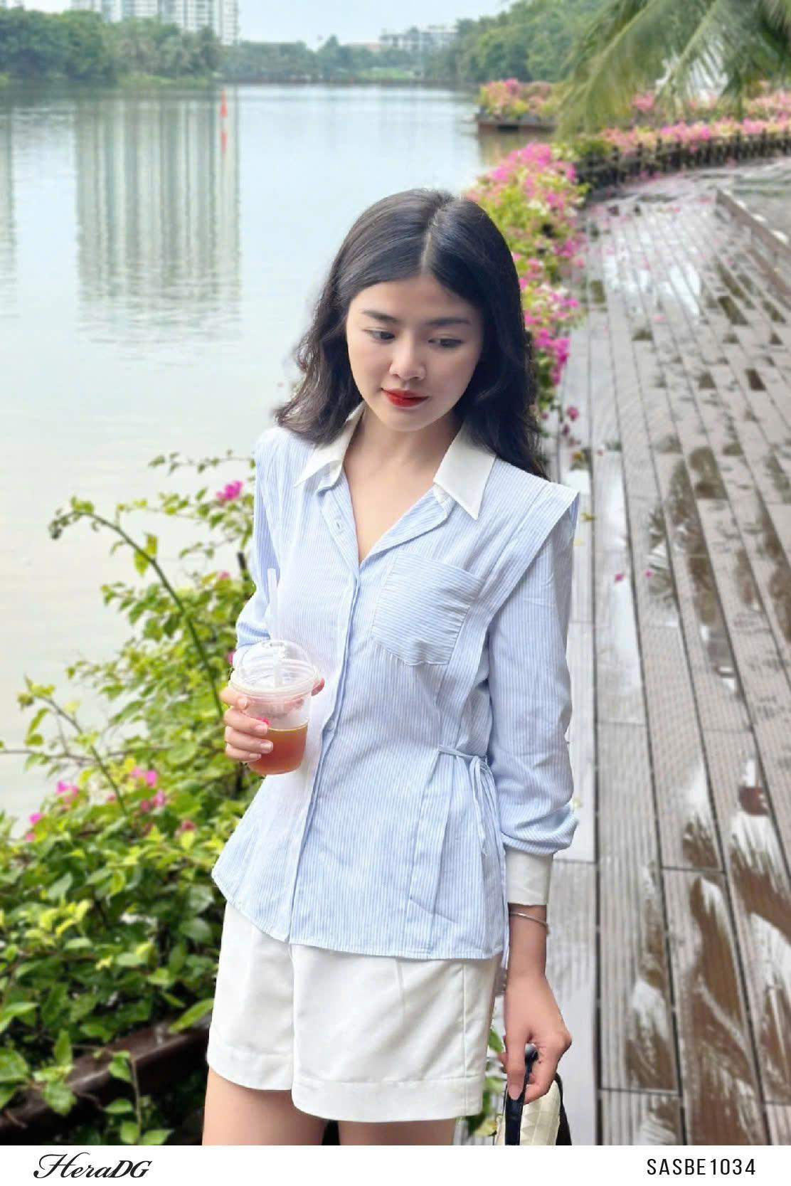 Áo sơ mi cổ phối – ảnh 9