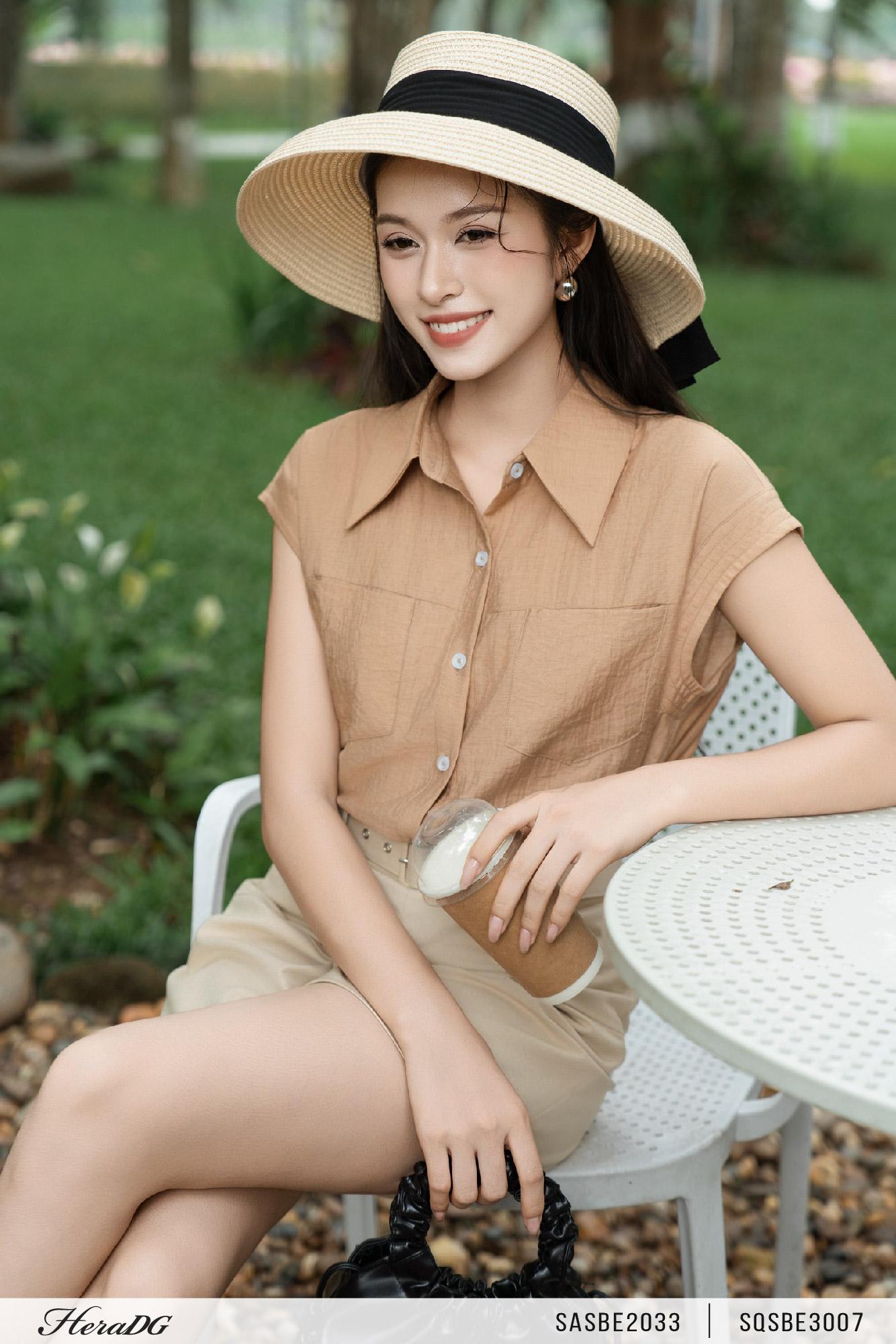 Áo sơ mi tay chờm