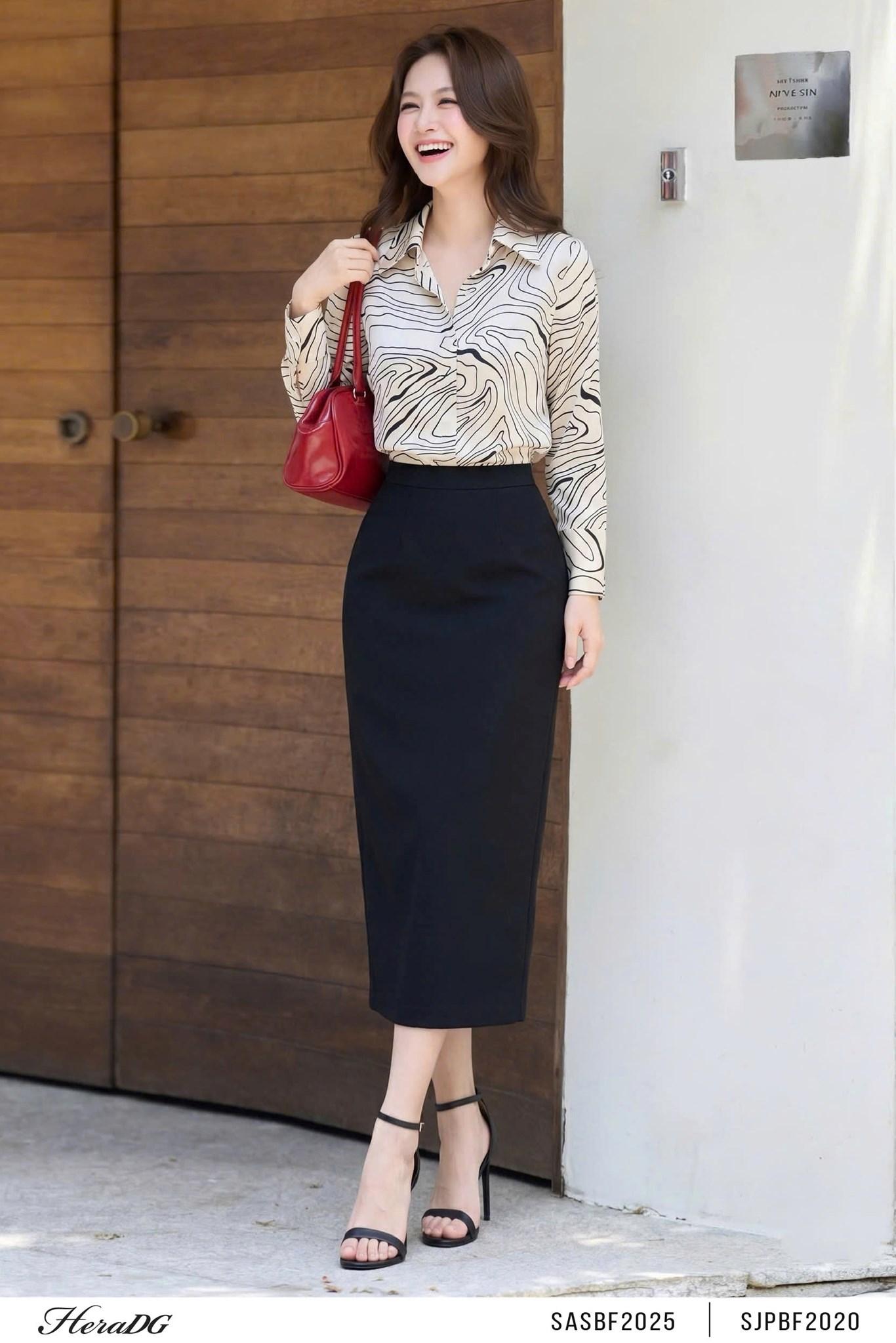 Áo sơ mi hoạ tiết