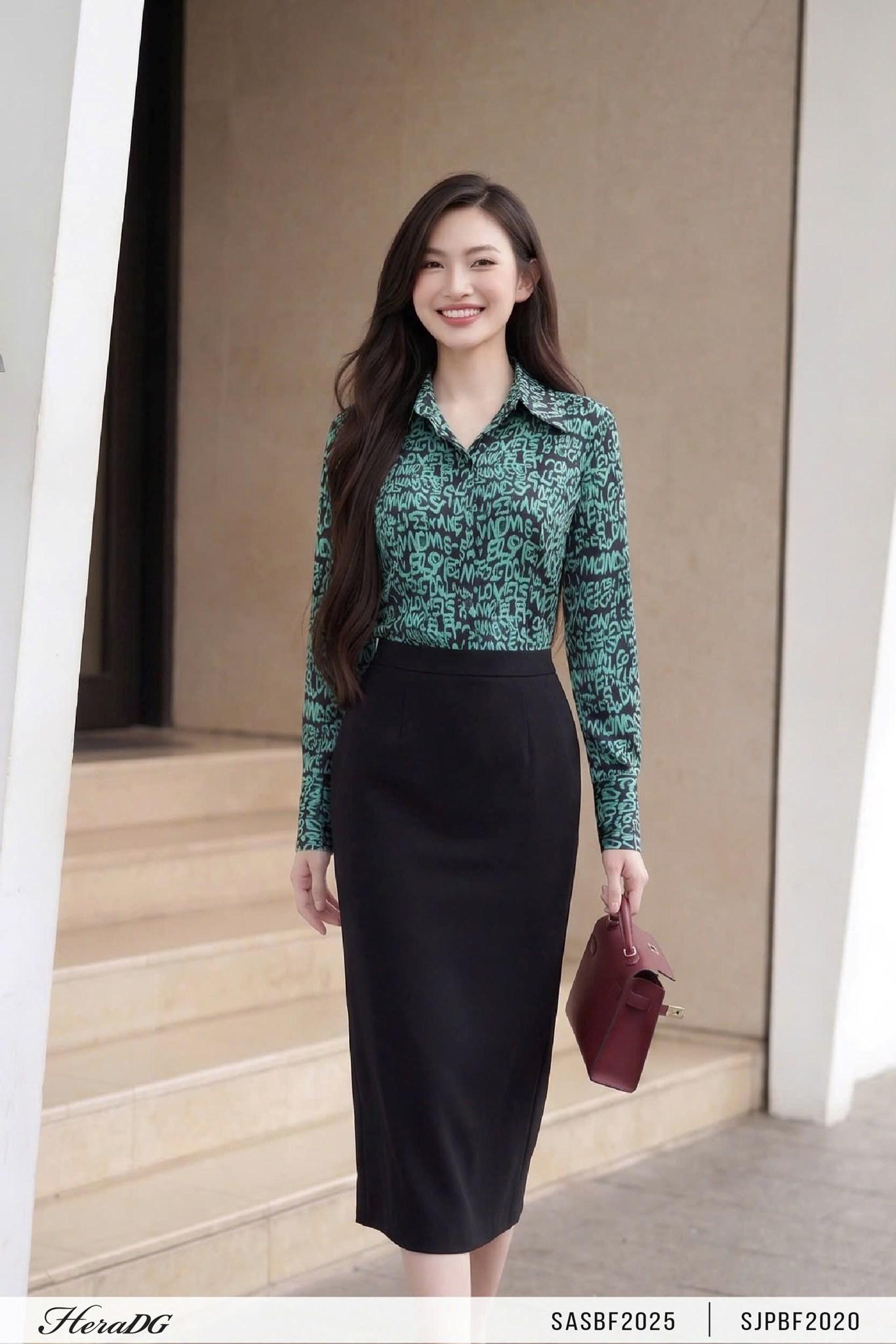 Áo sơ mi hoạ tiết