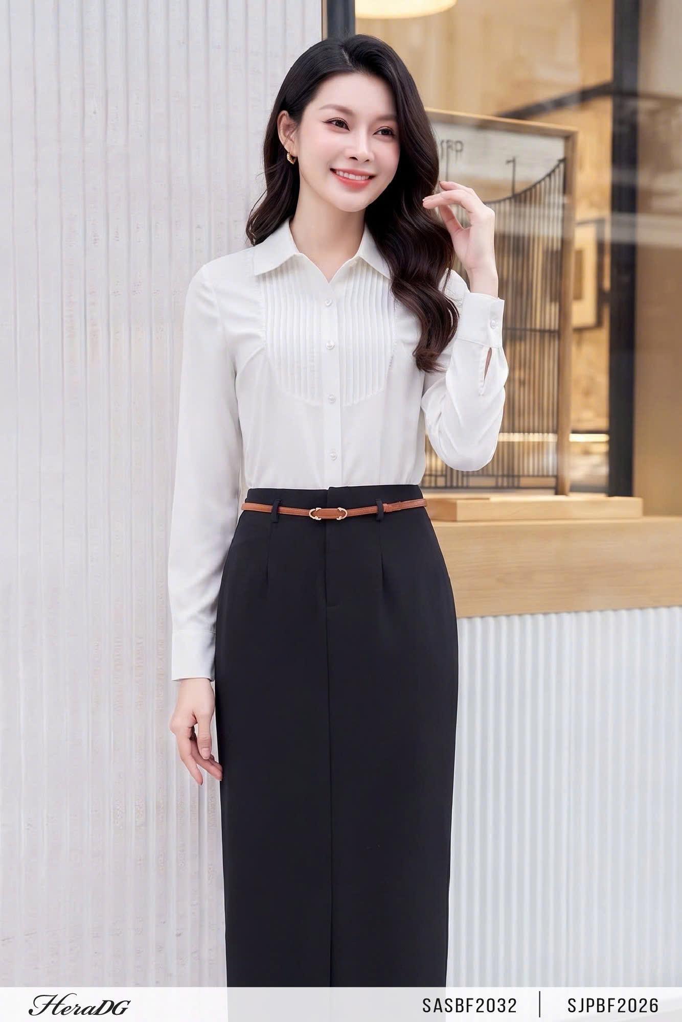 Áo sơ mi cổ bấu ly
