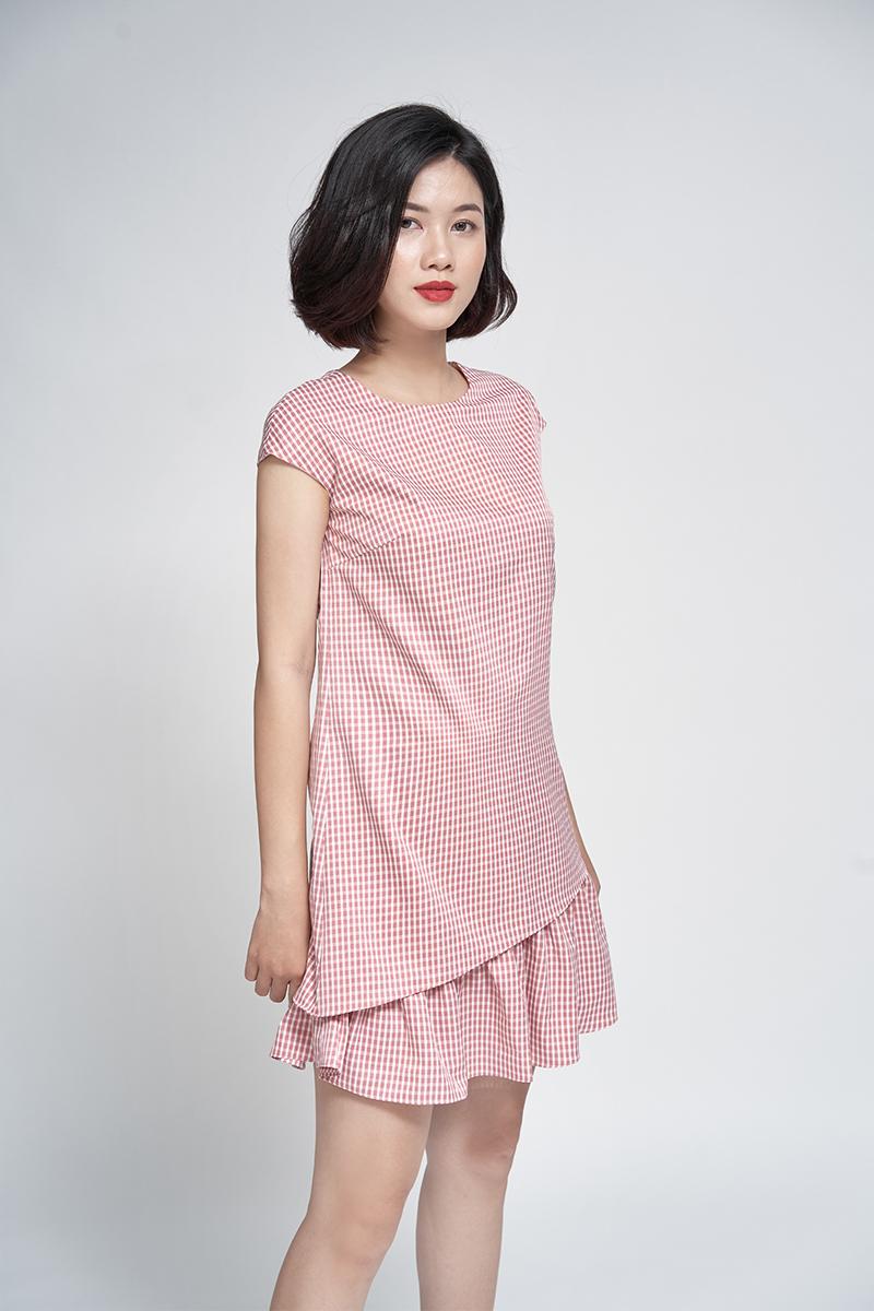Đầm suông tay chờm