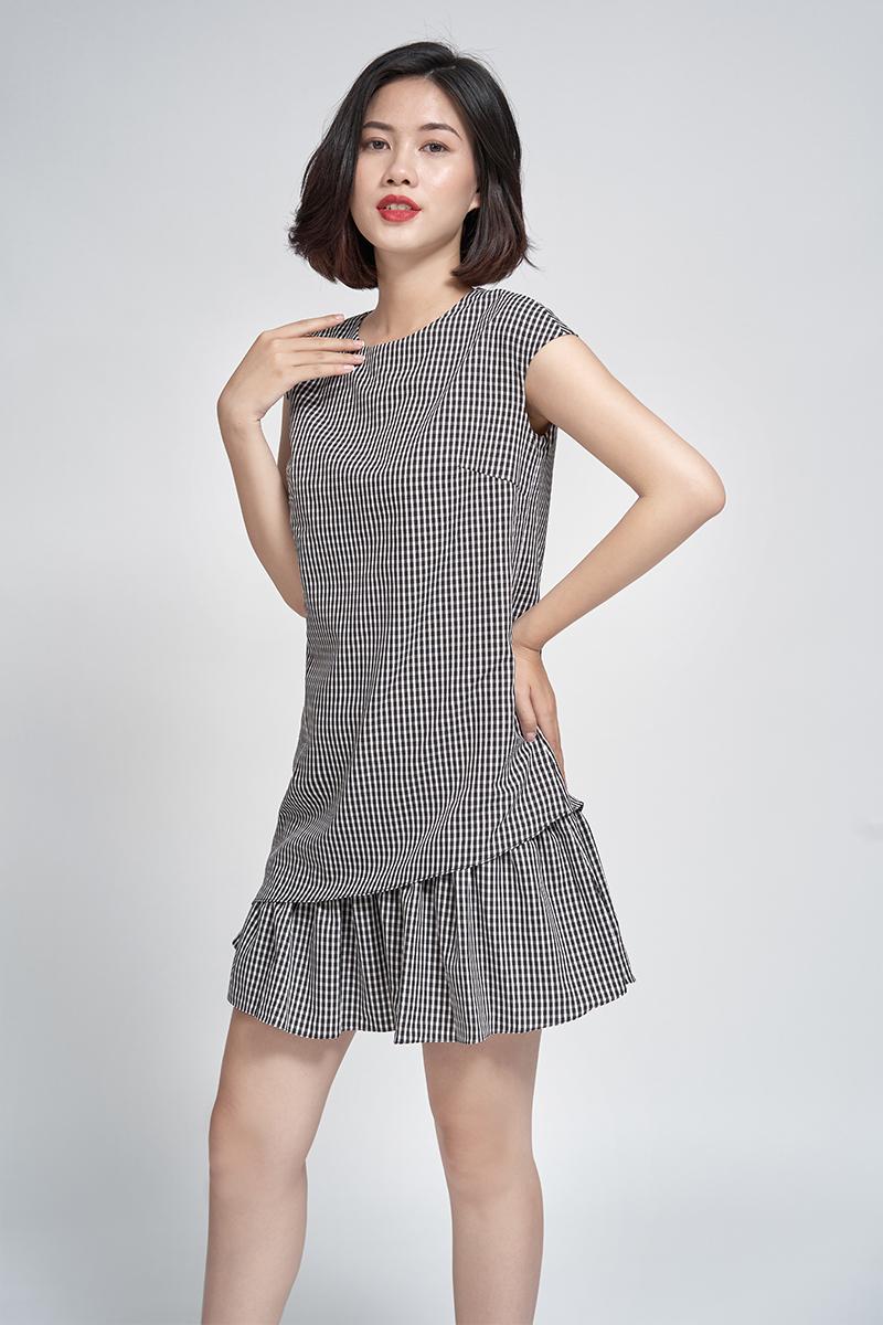 Đầm suông tay chờm