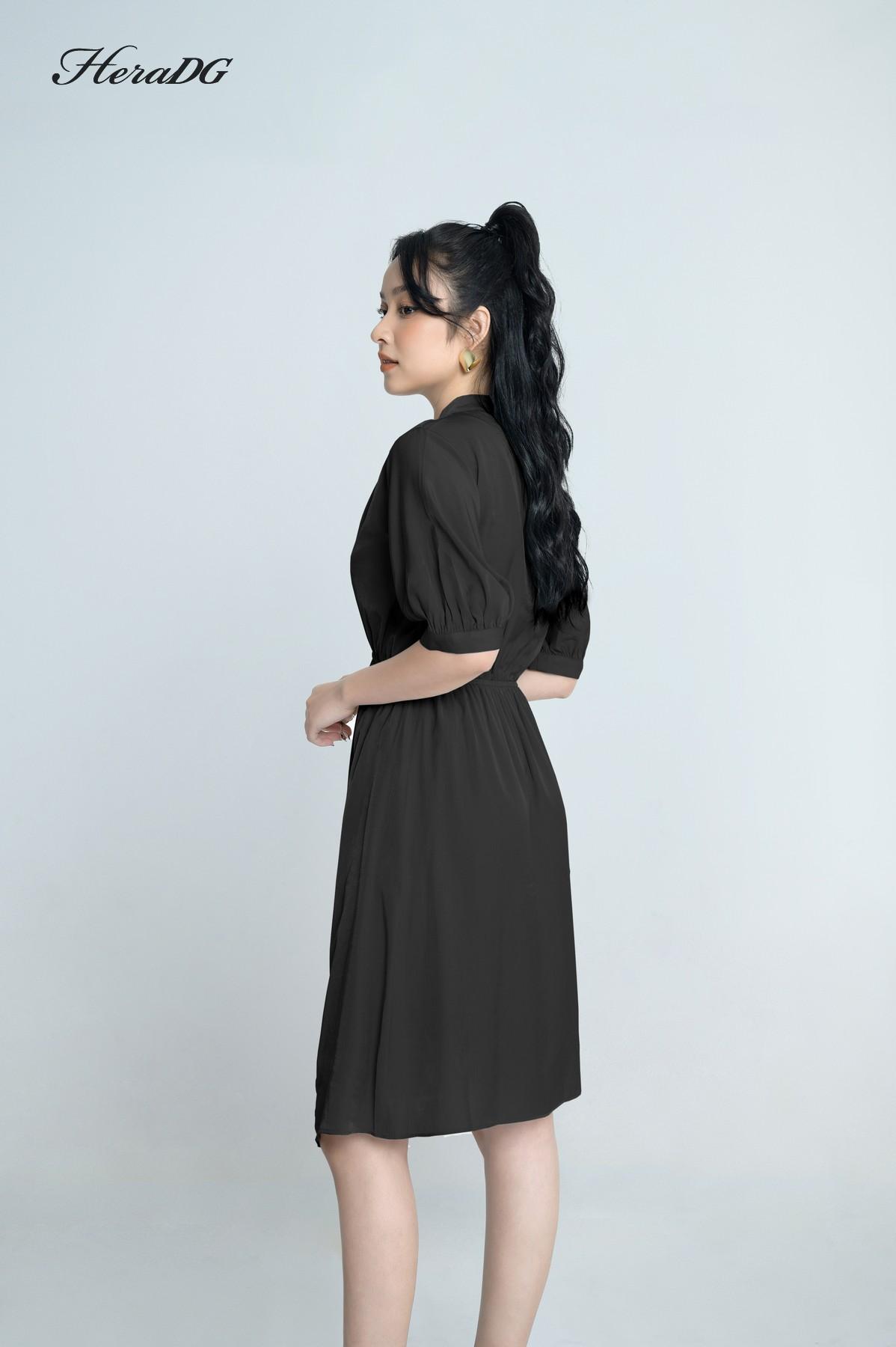 Đầm suông cổ tàu