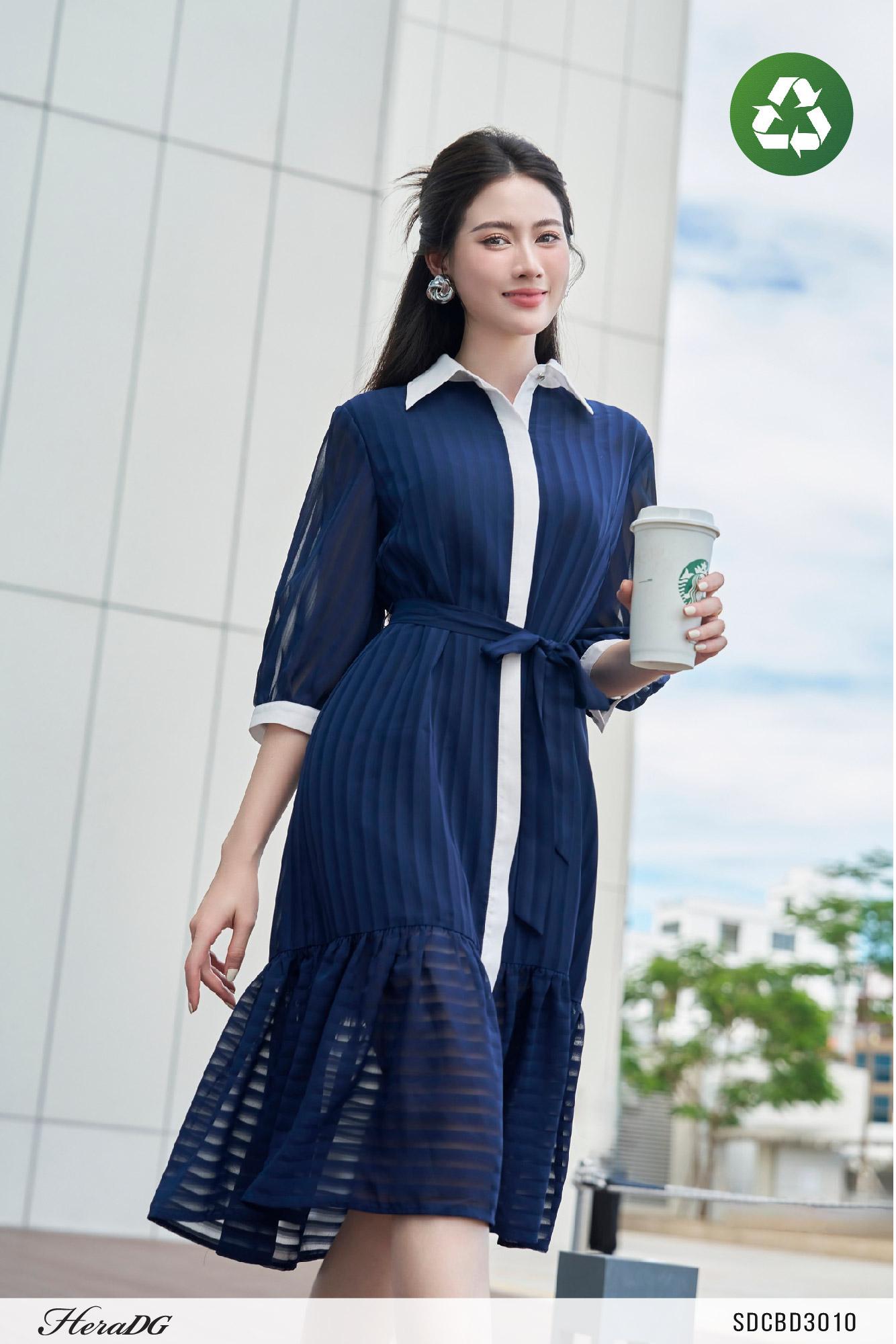 Đầm suông chân đuôi cá