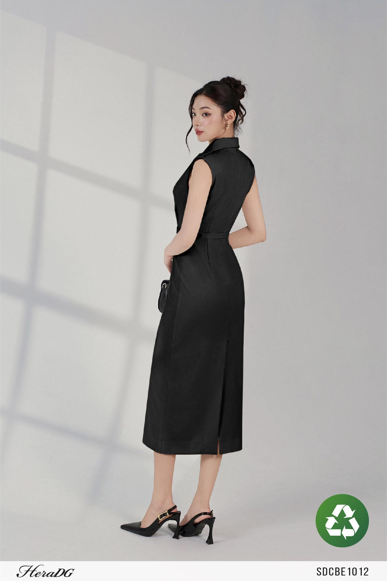 Đầm suông đai thắt eo – ảnh 4