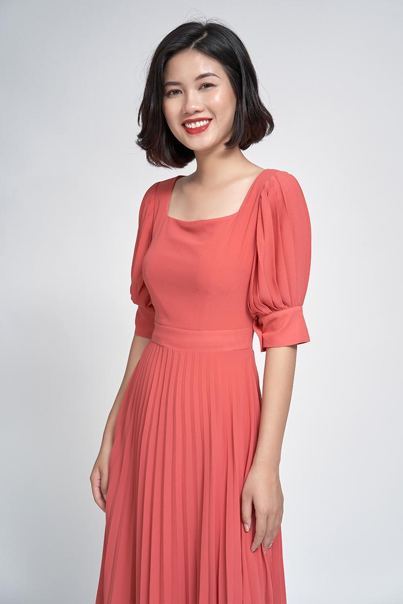 Đầm Xòe dập ly