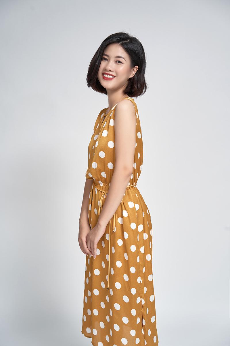 Đầm maxi sát nách