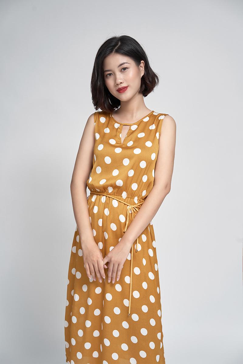Đầm maxi sát nách
