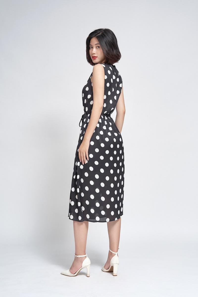 Đầm maxi sát nách