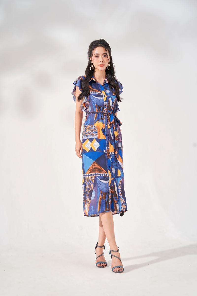 Đầm sơ mi suông