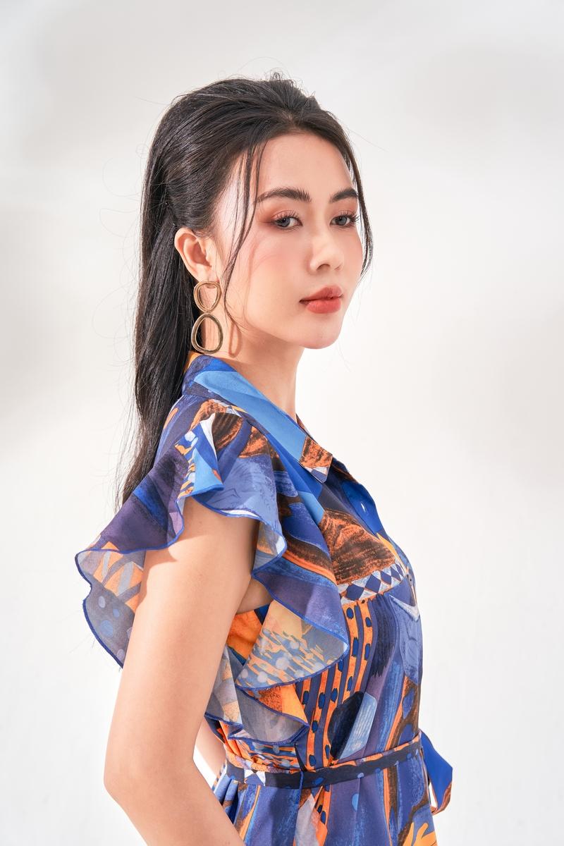 Đầm sơ mi suông