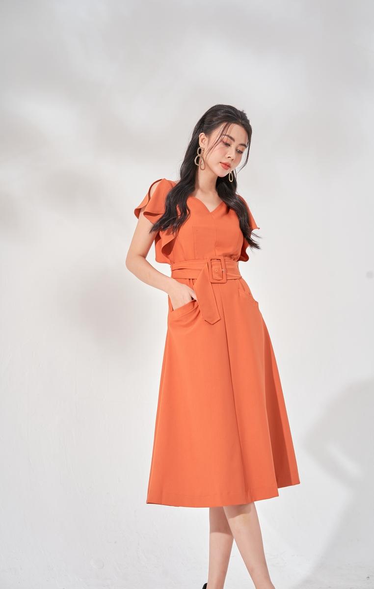 Đầm xòe tay bèo
