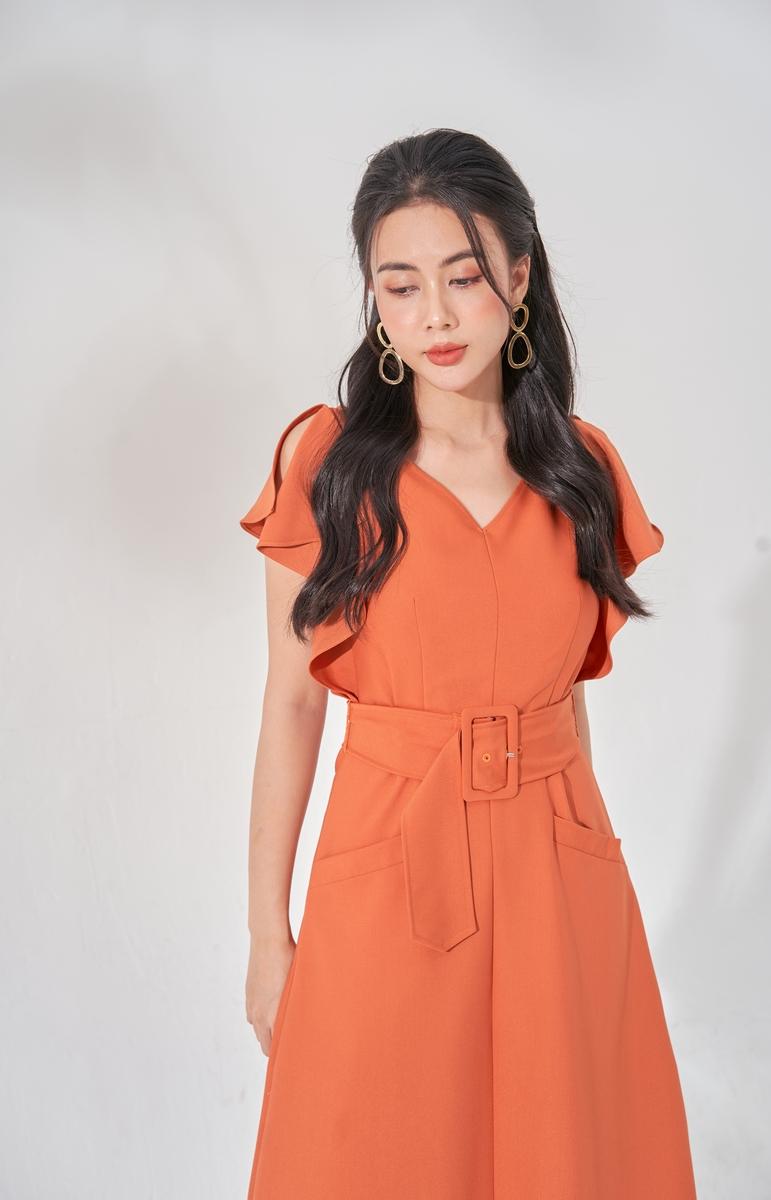 Đầm xòe tay bèo