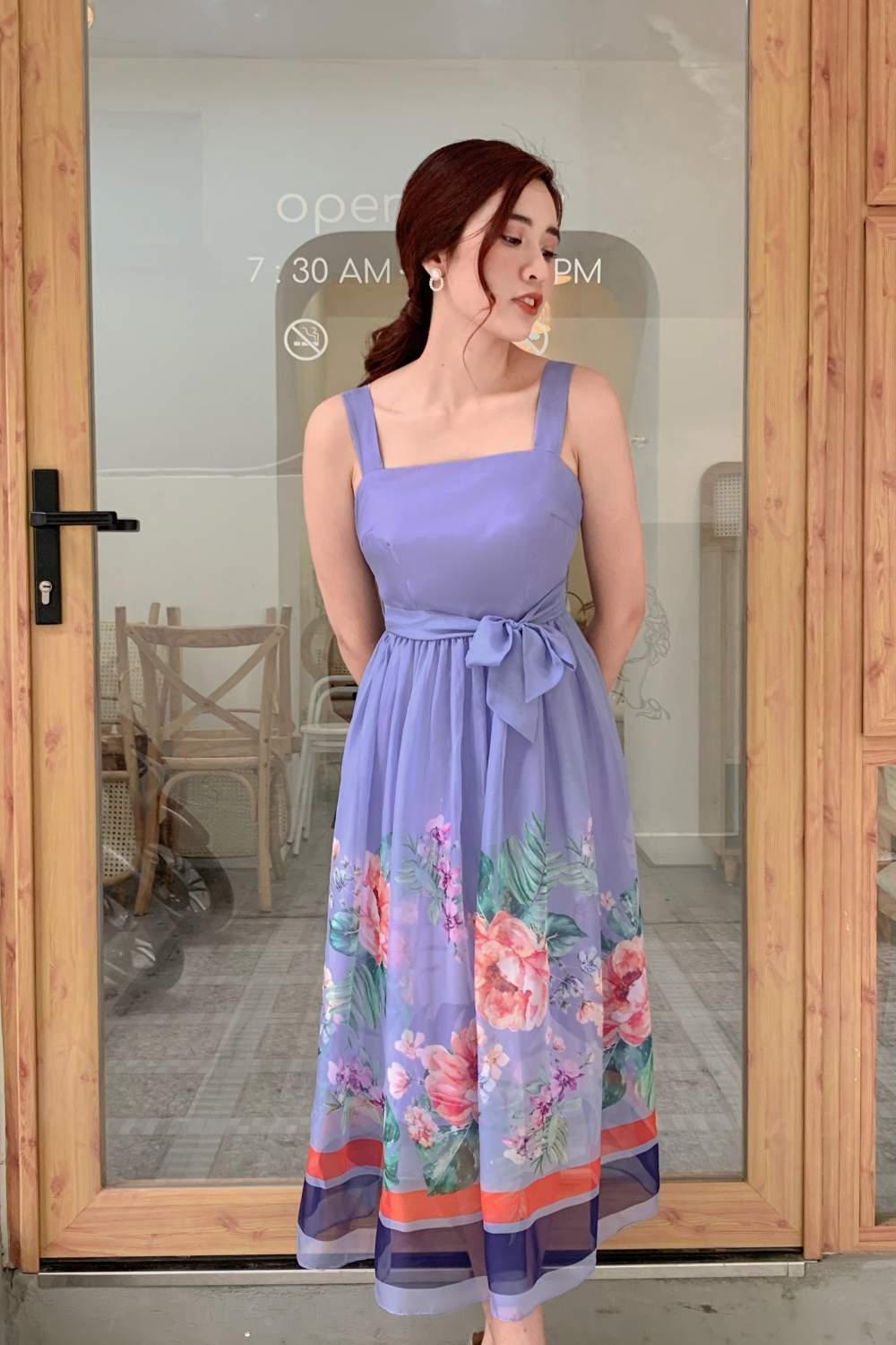 Đầm xòe 2 dây