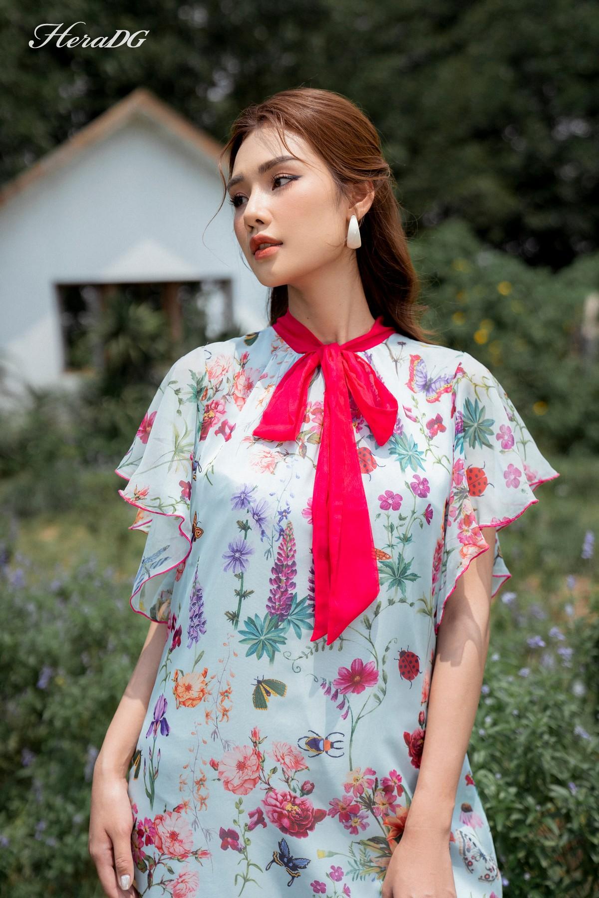 Đầm suông tay cánh tiên