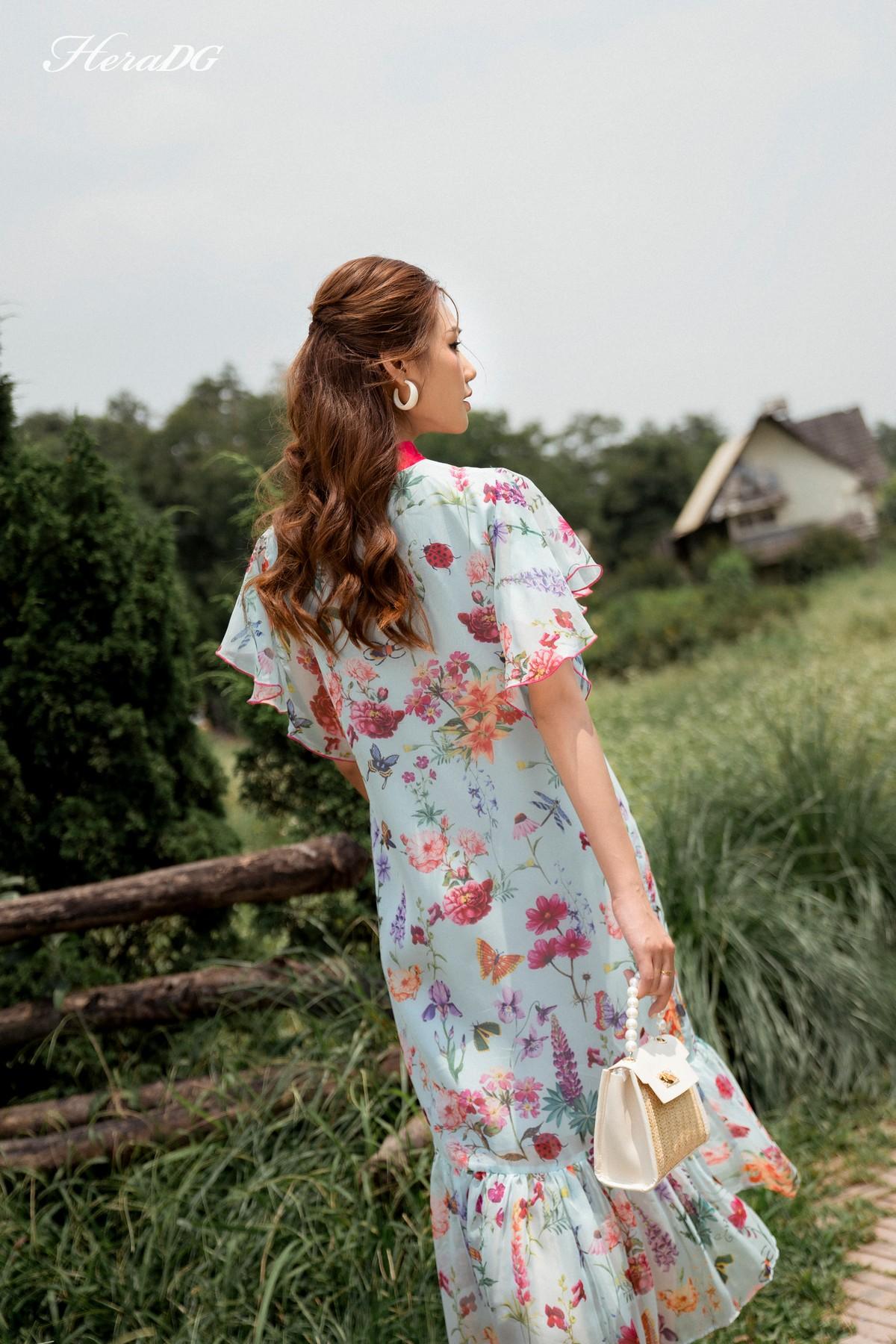 Đầm suông tay cánh tiên