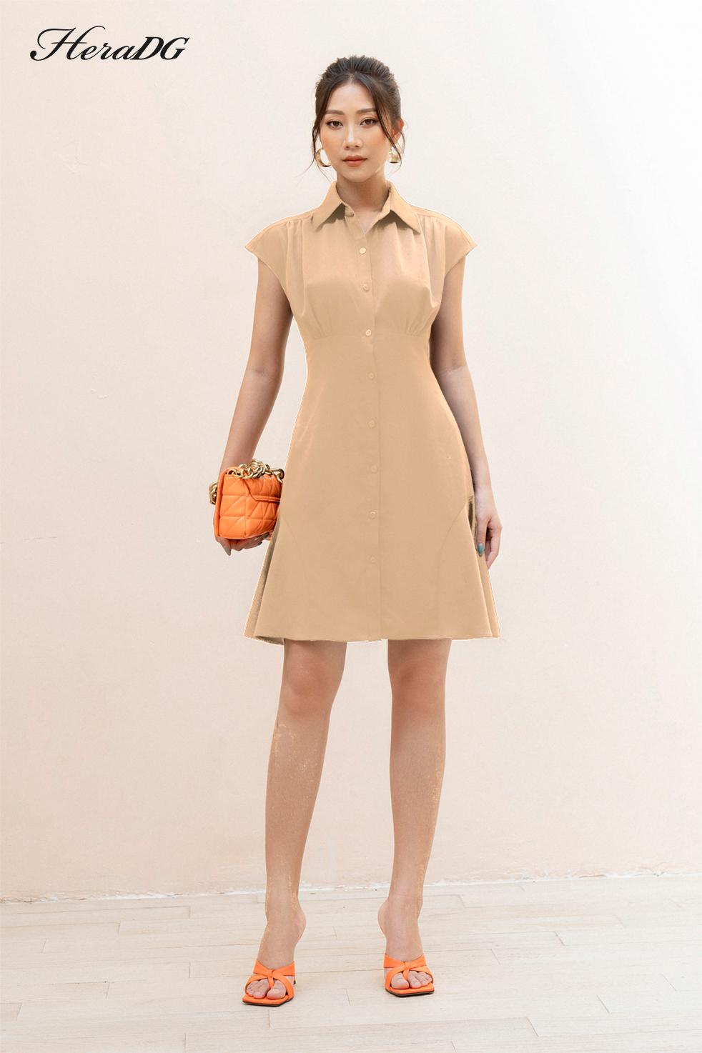 Đầm A vai chờm