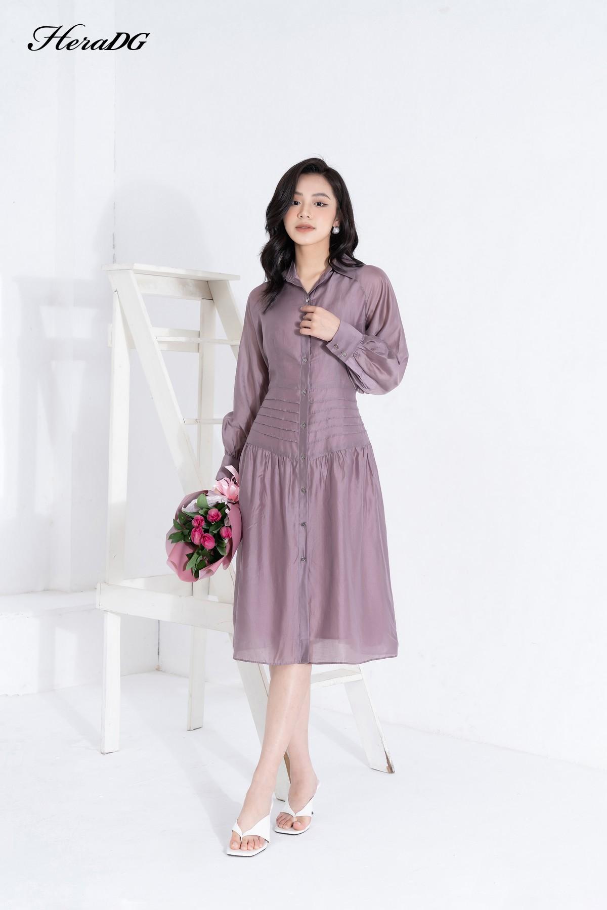 Đầm xoè cổ đức