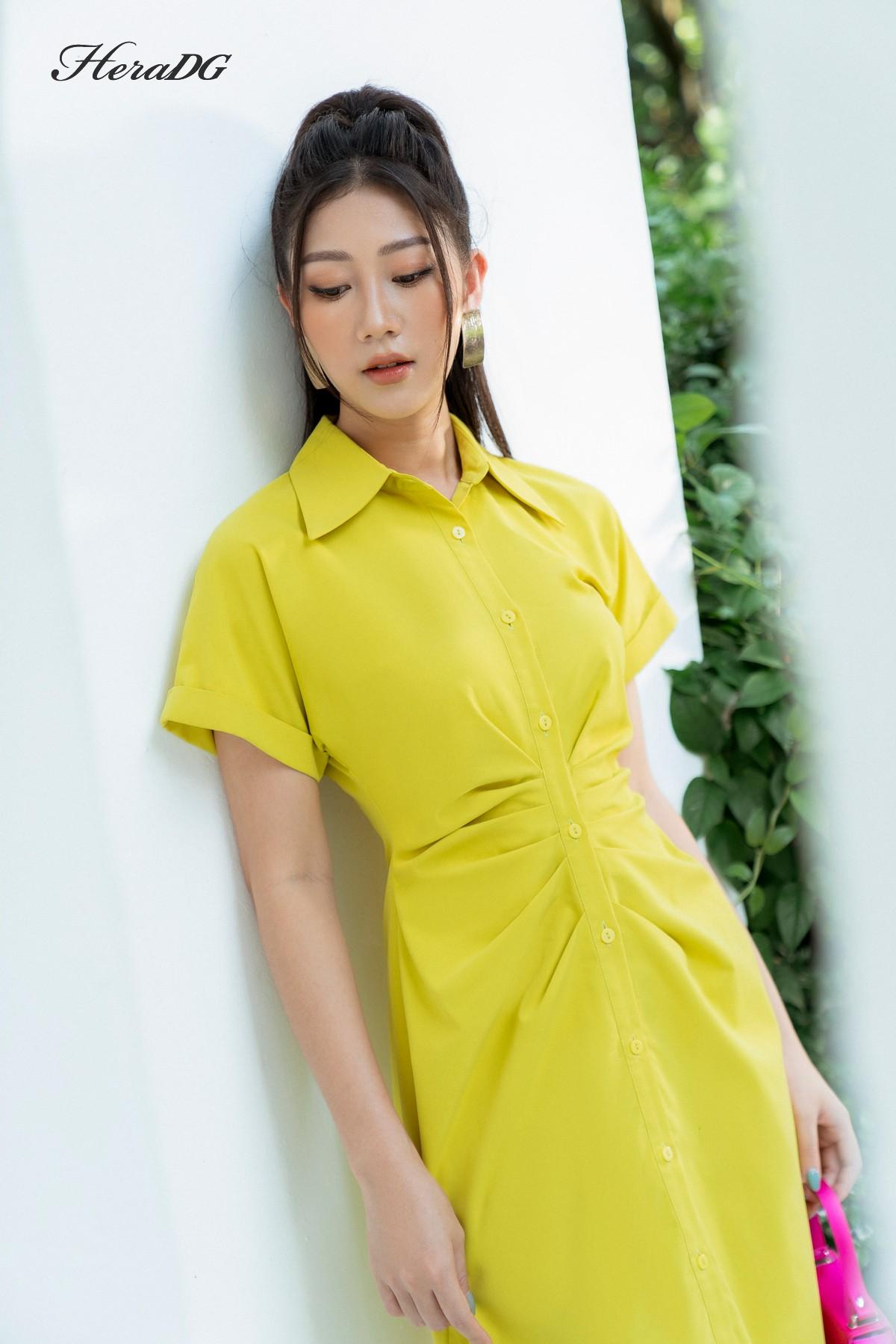 Đầm A vai chờm