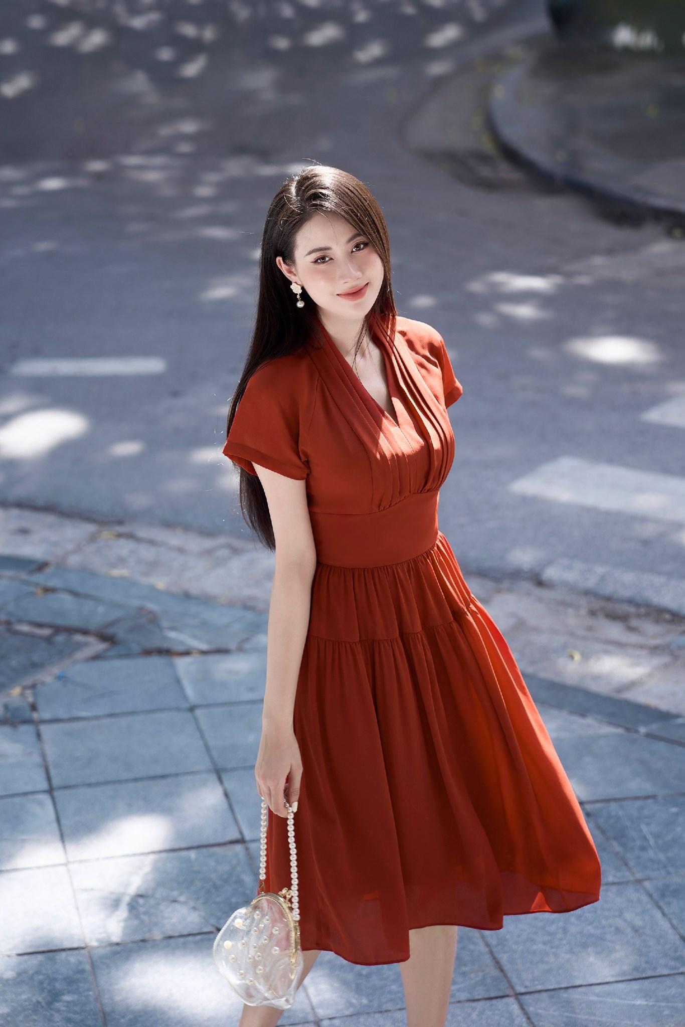Đầm xoè nhún li