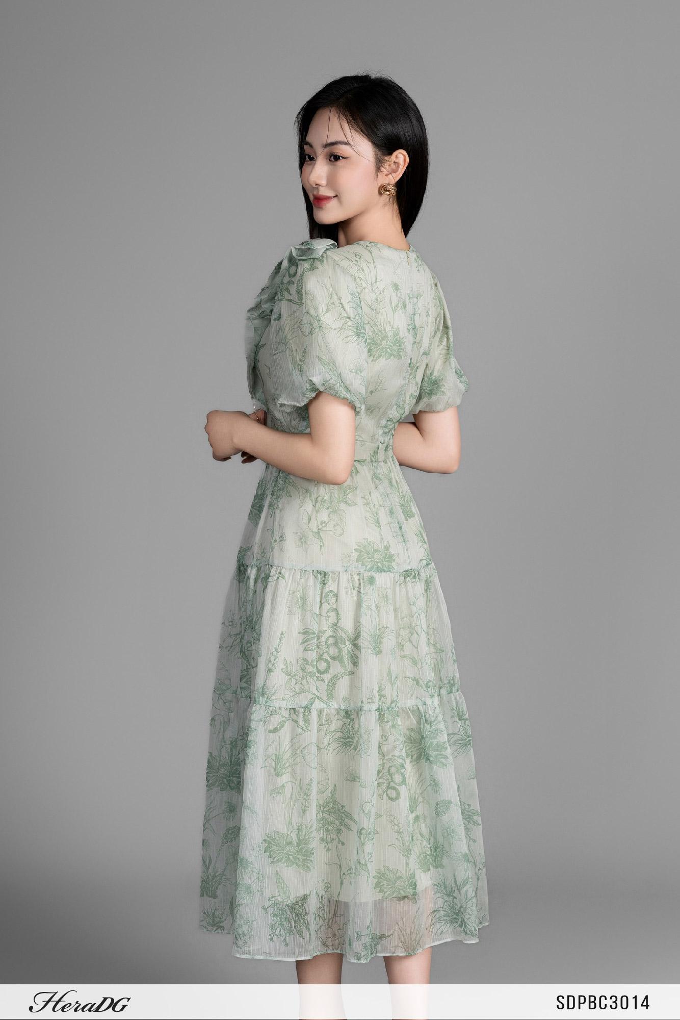 Đầm xoè trang trí nơ