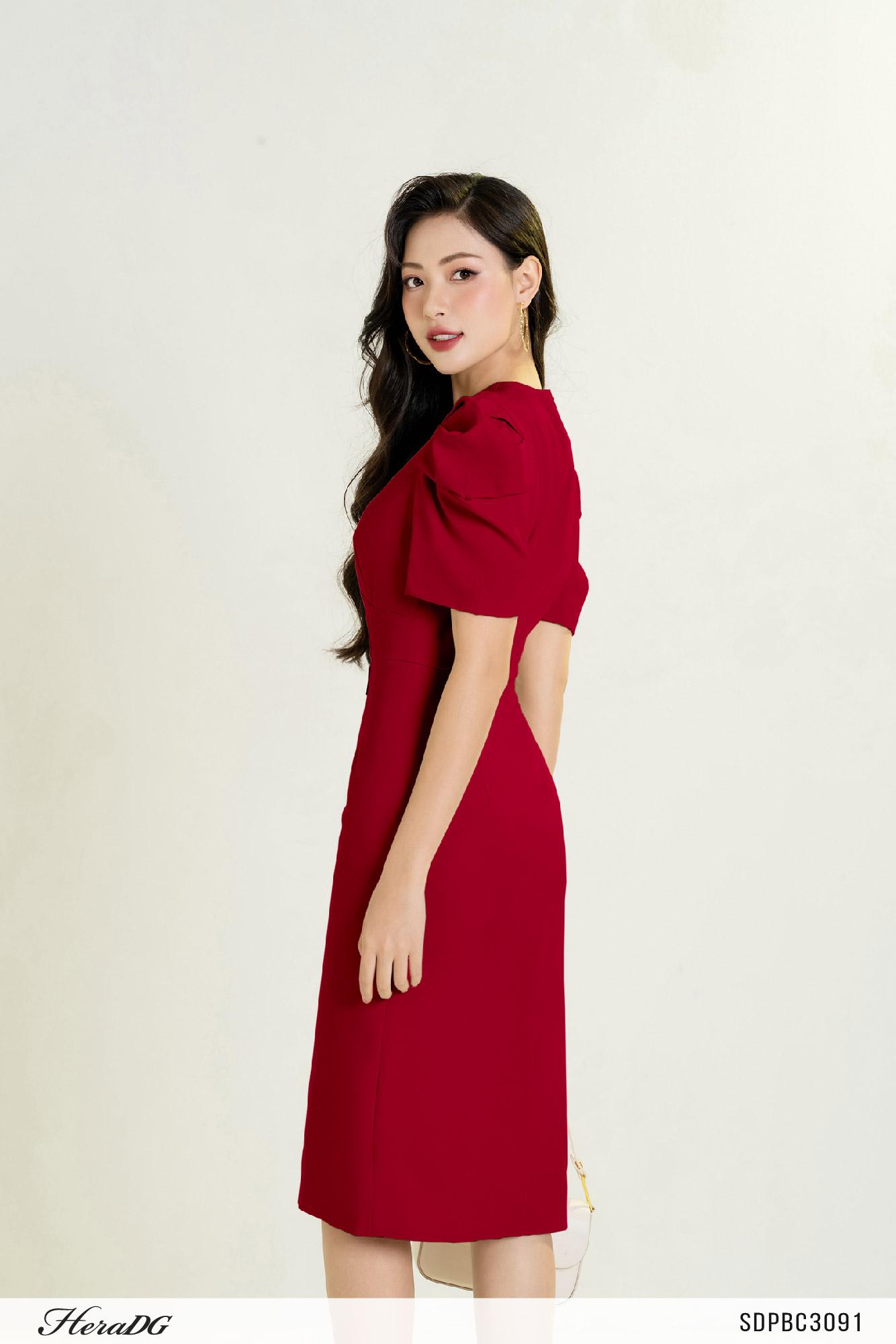 Đầm ôm tay bồng