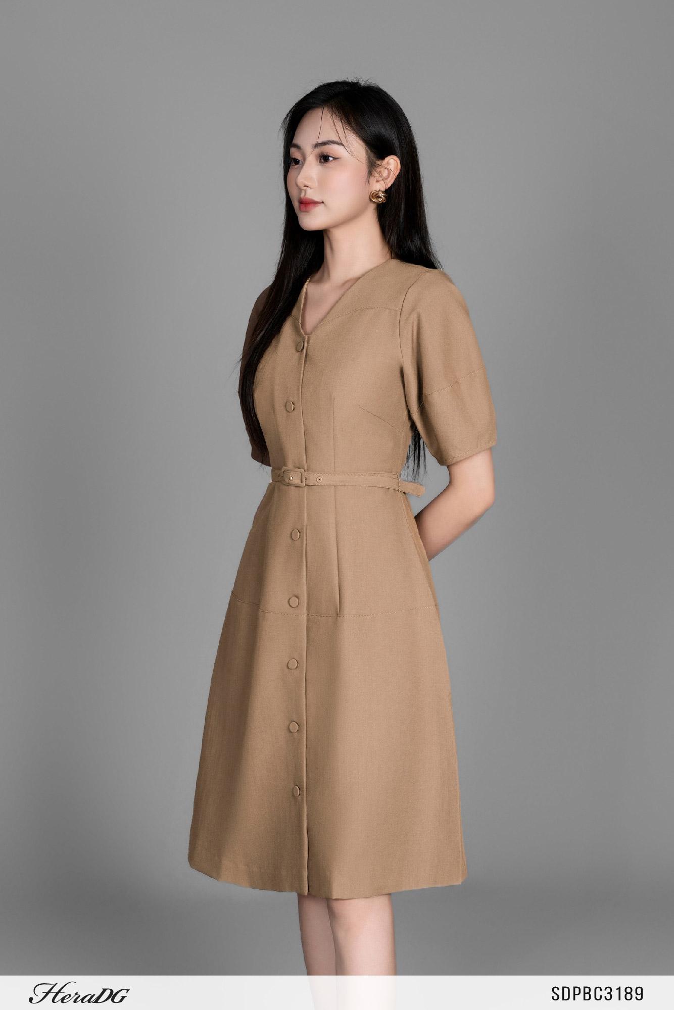 Đầm xoè xếp ly