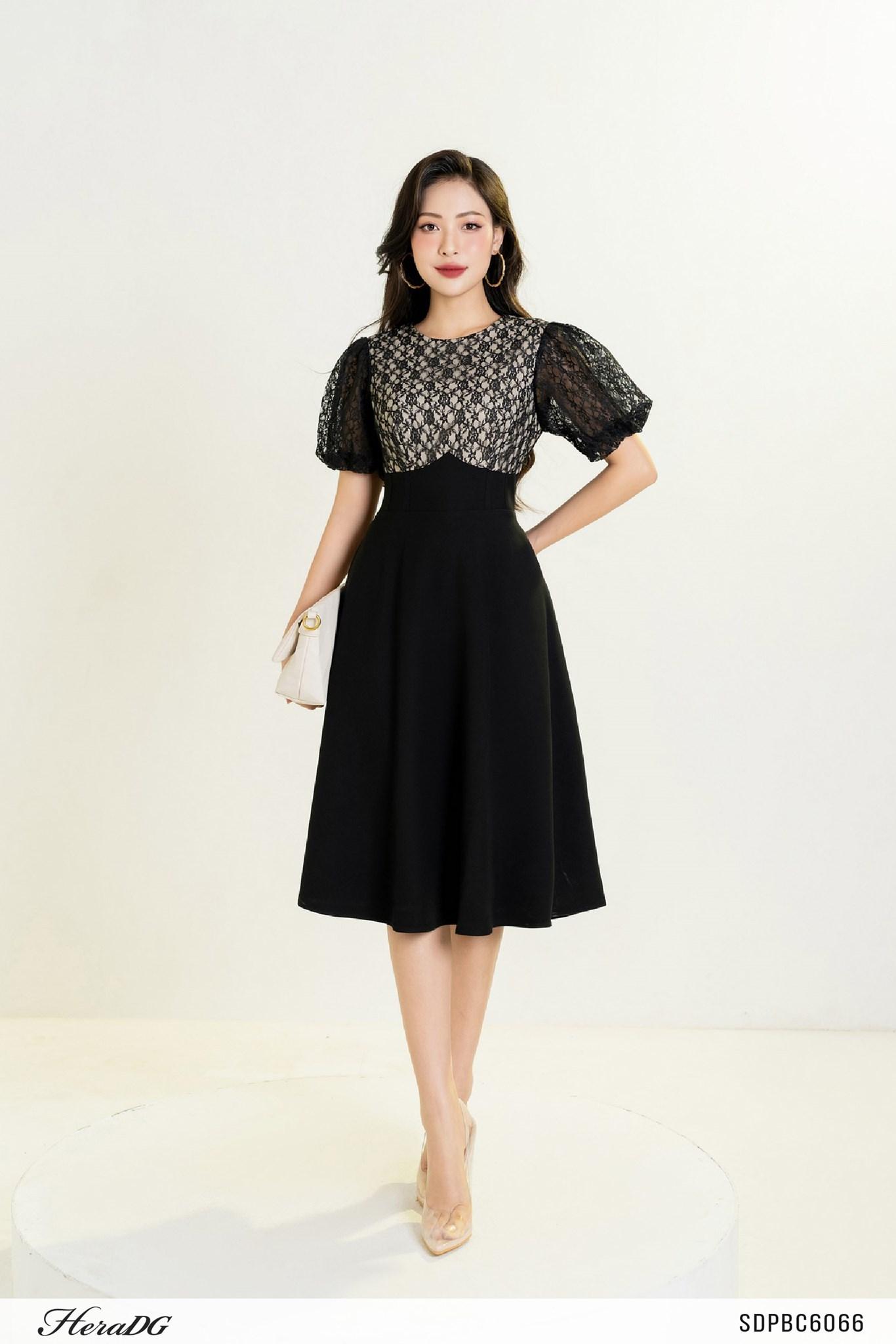 Đầm xoè tay bồng