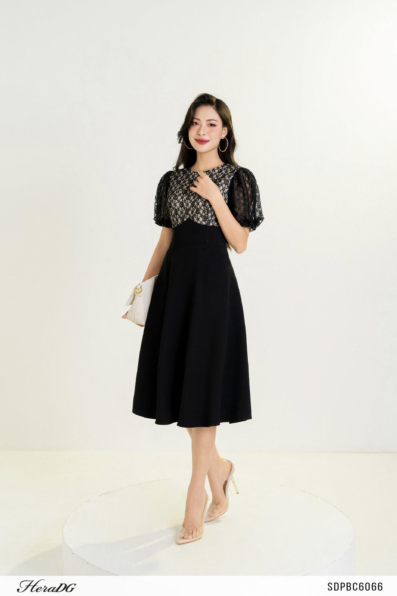 Đầm xoè tay bồng