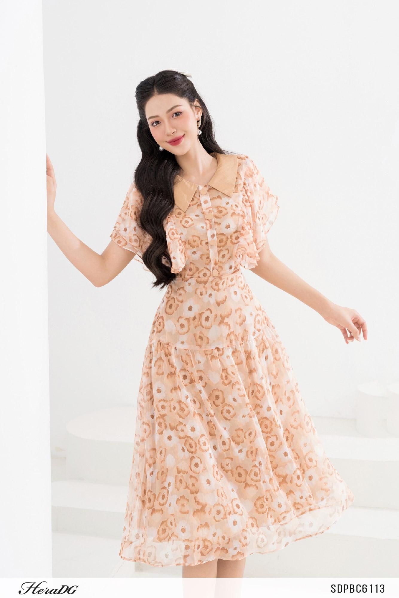 Đầm xoè tay cánh tiên