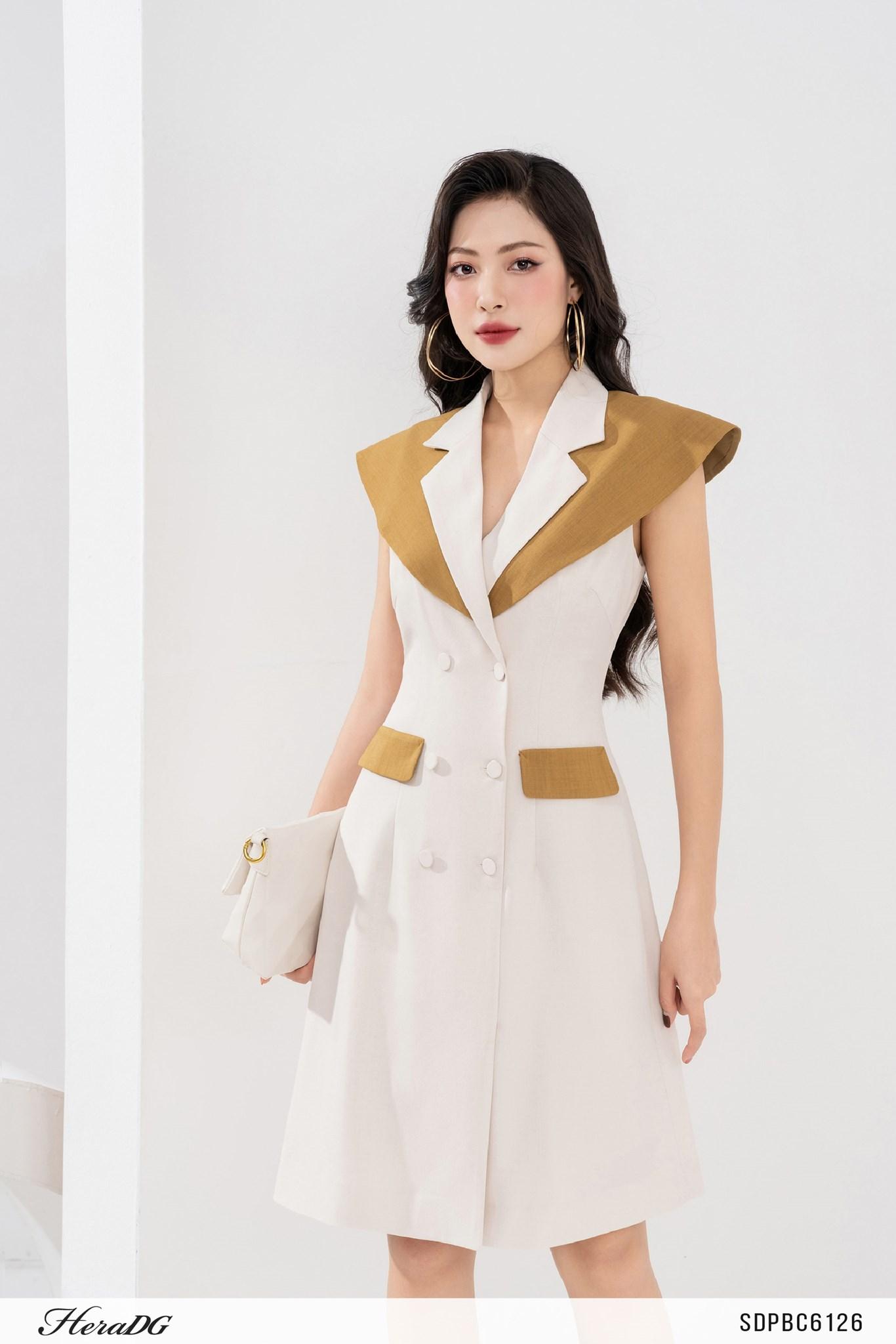 Đầm A cổ bẻ ve – ảnh 5