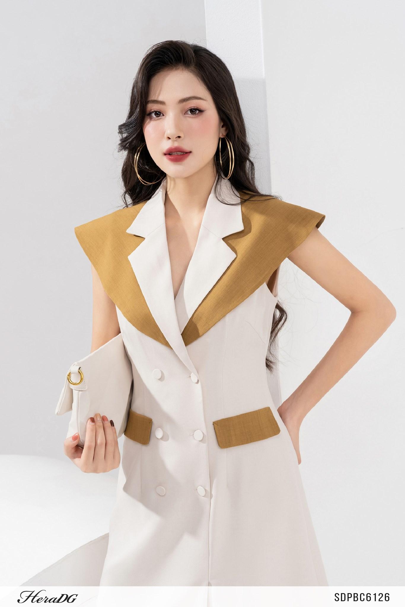 Đầm A cổ bẻ ve – ảnh 6