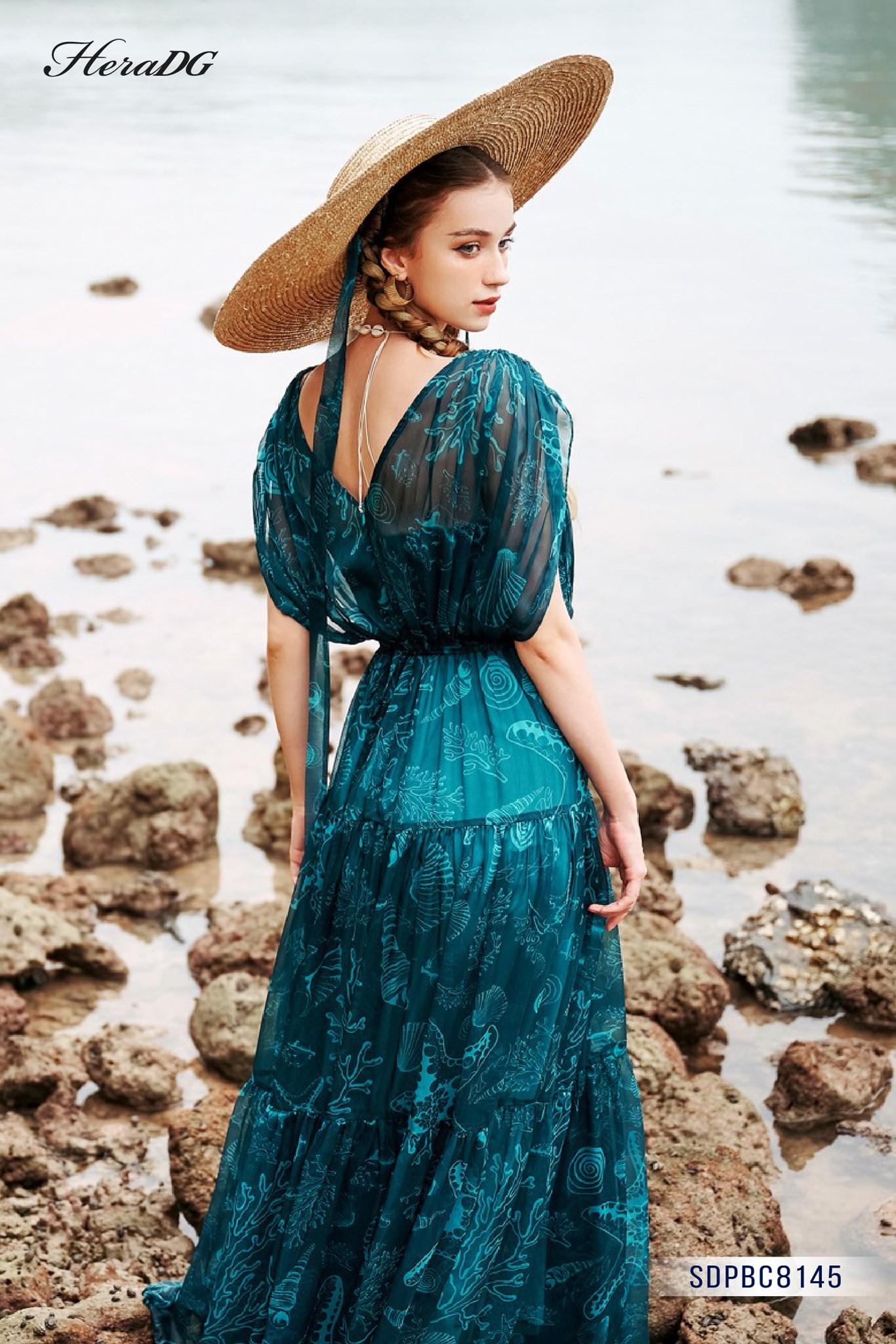 Đầm maxi cut - out