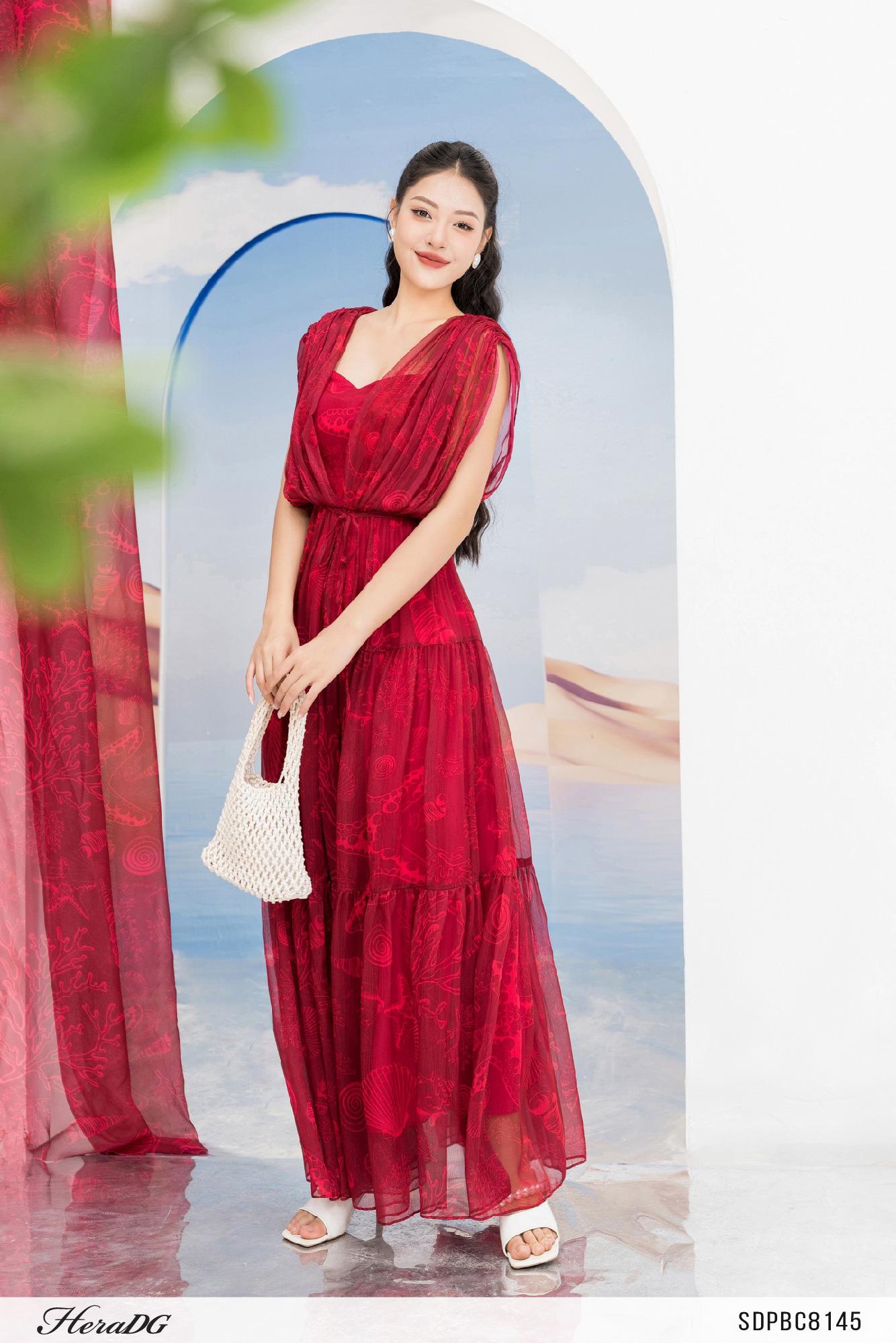 Đầm maxi cut - out