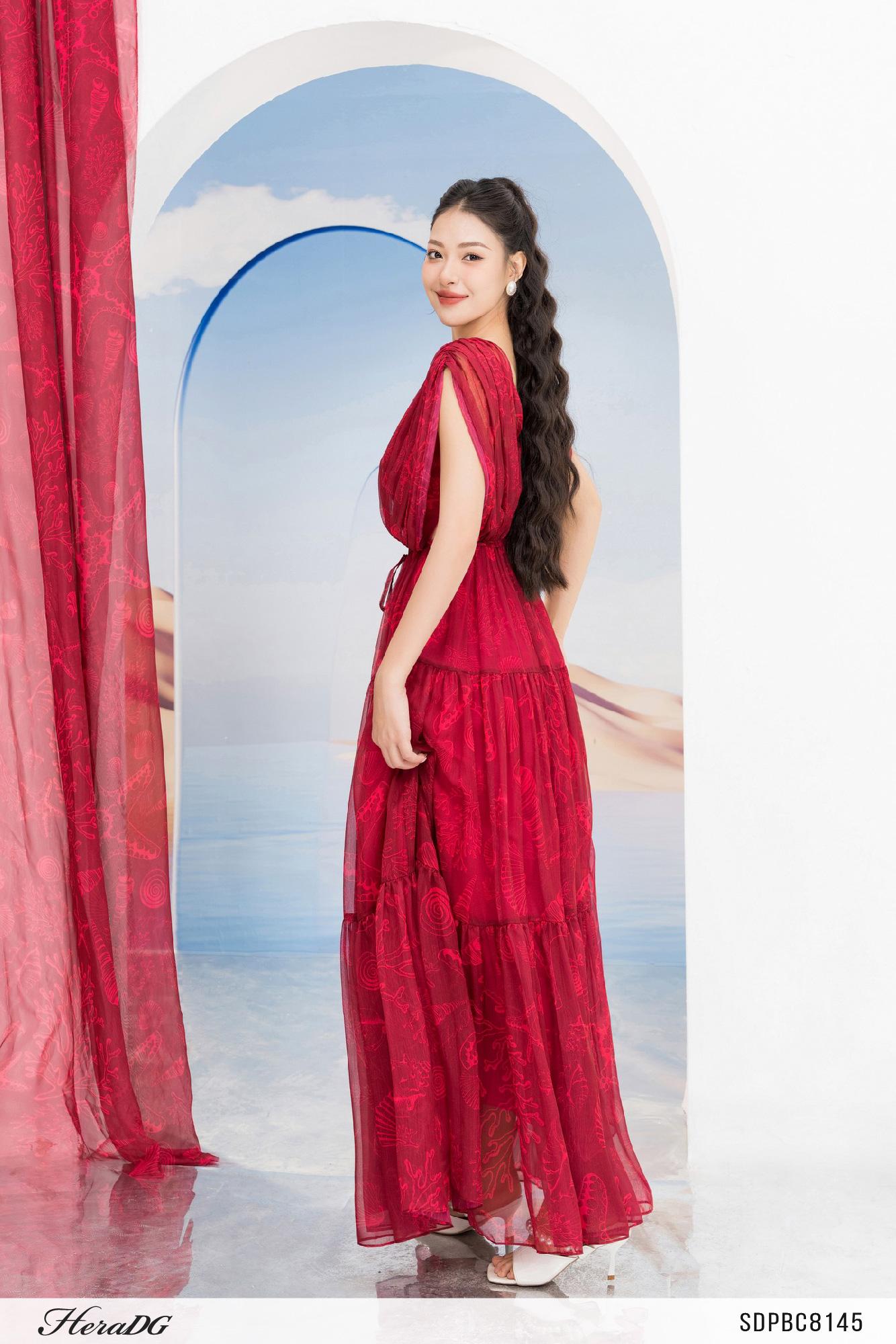 Đầm maxi cut - out