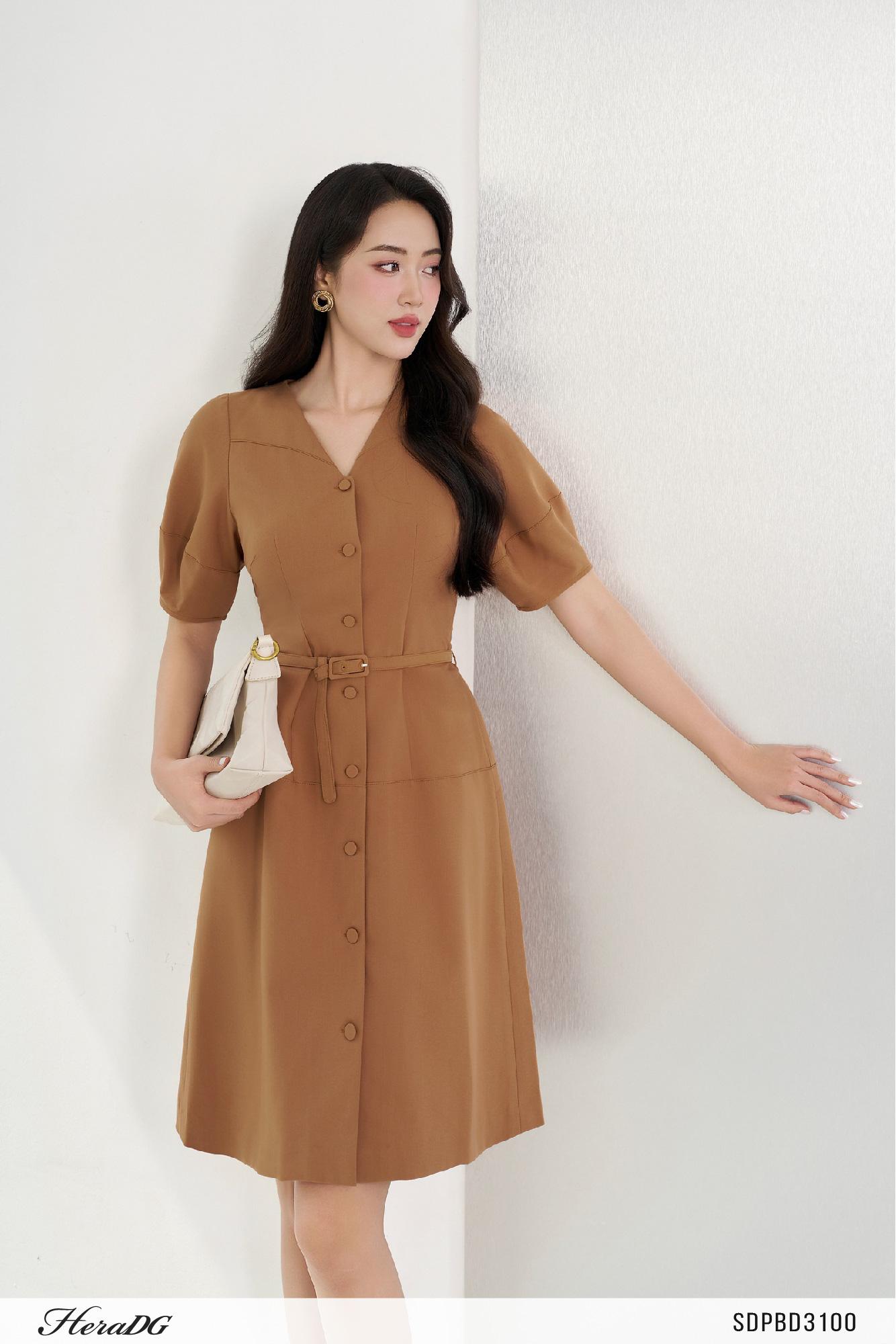 Đầm xoè xếp ly