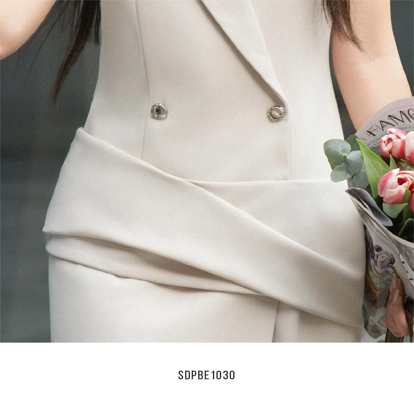 Đầm sát nách dáng vest