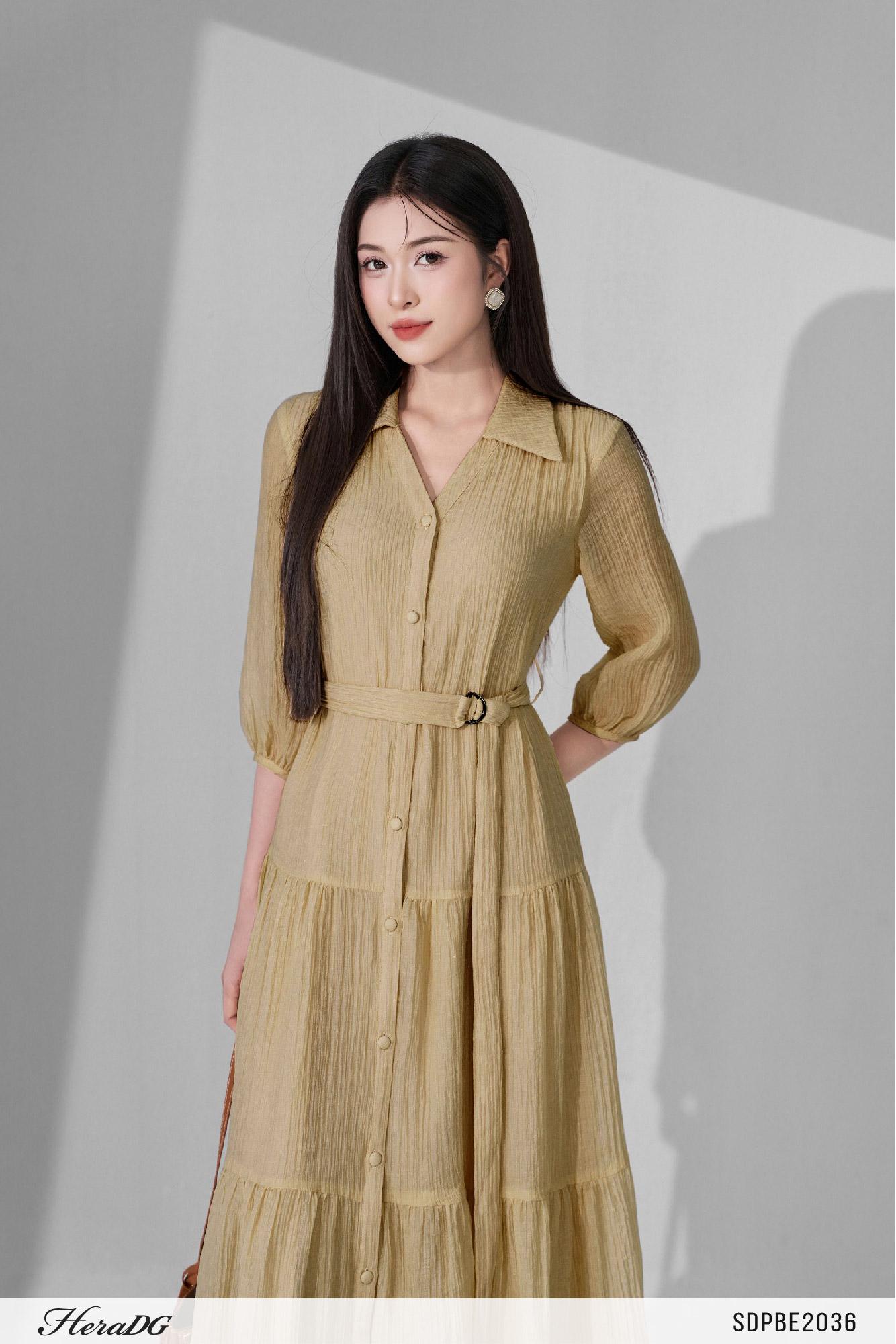 Đầm suông cổ đức