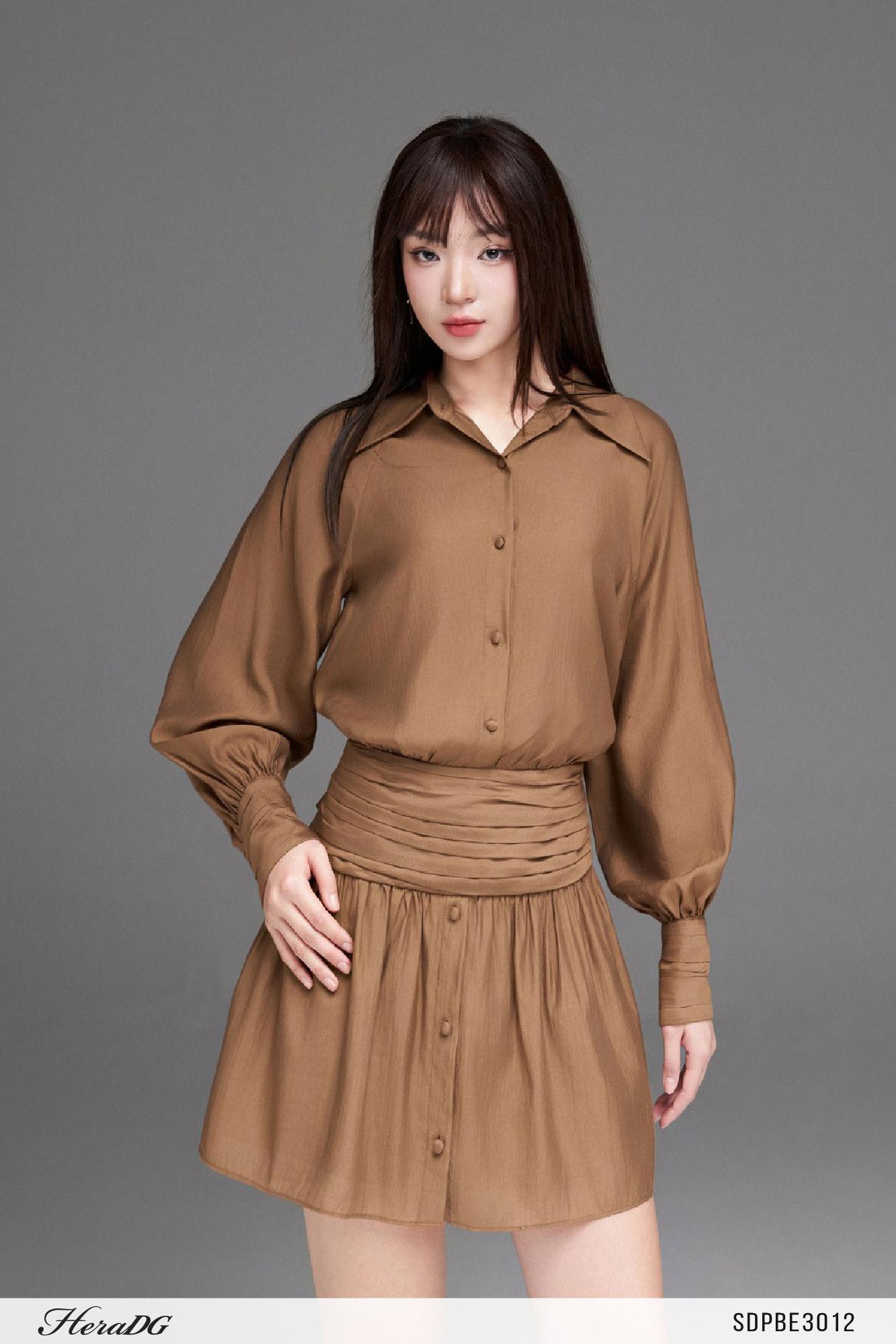 Đầm suông hạ eo thấp