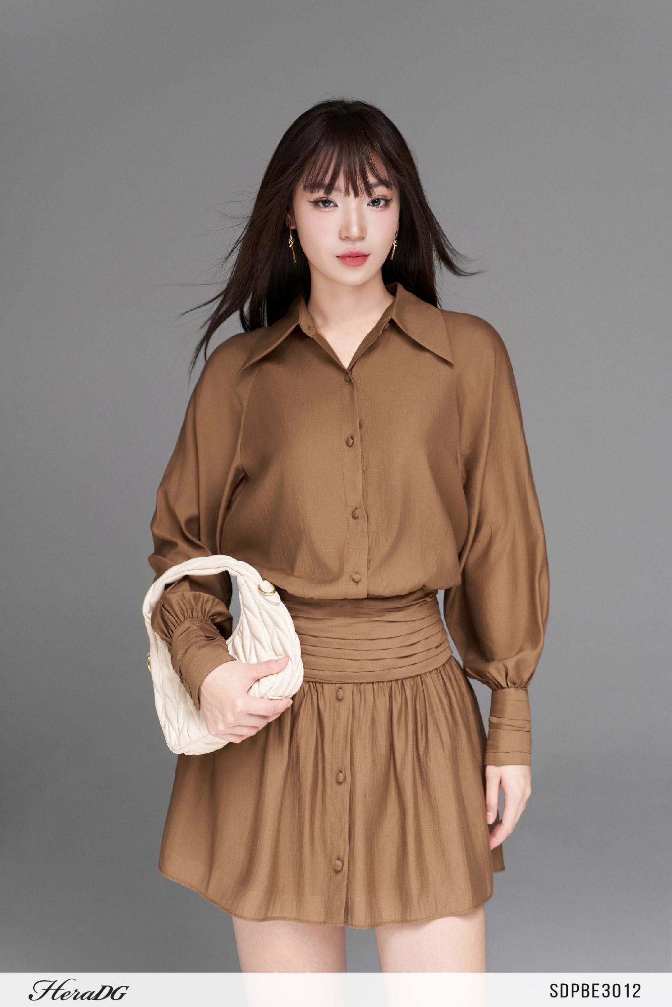 Đầm suông hạ eo thấp