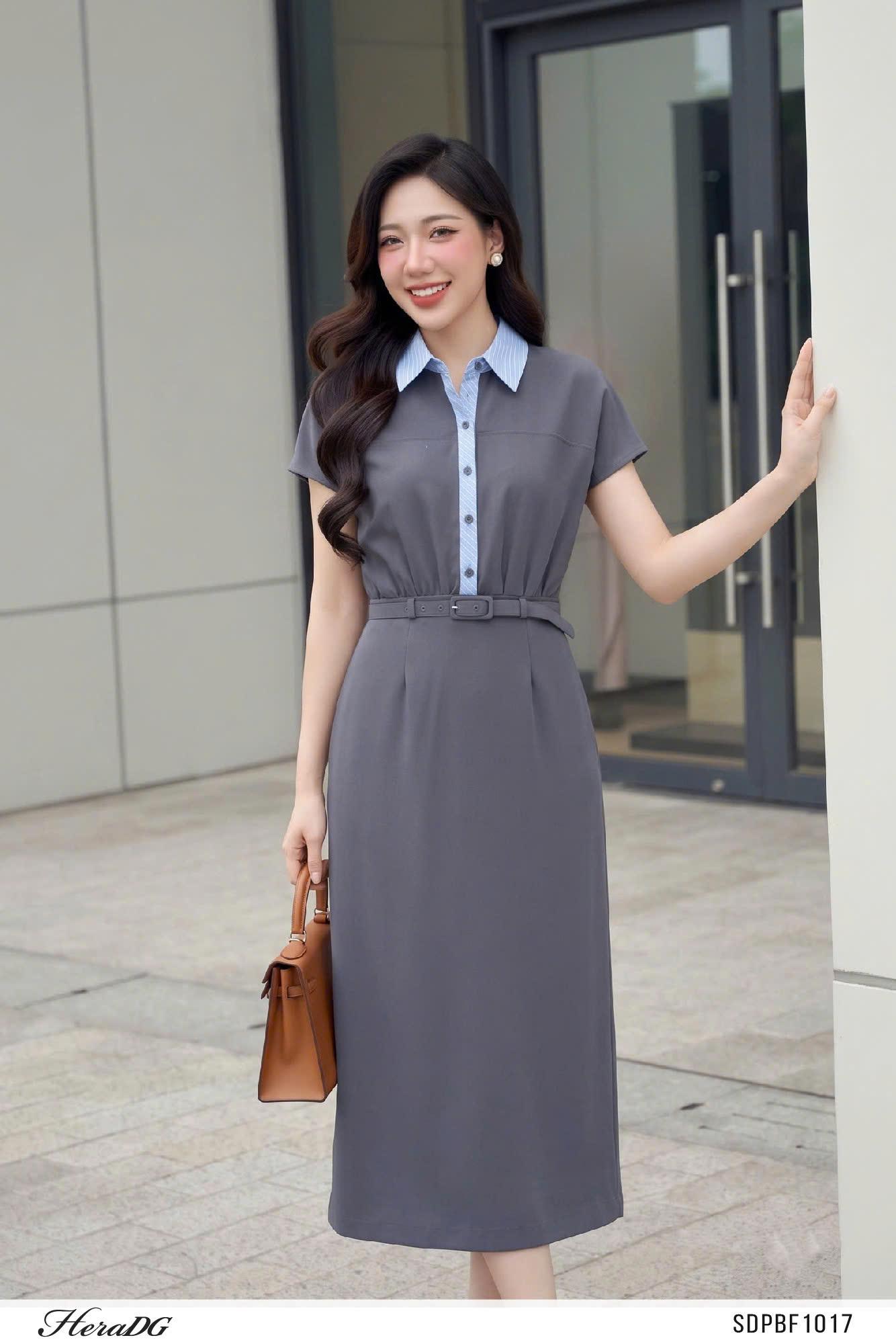Đầm suông giả set