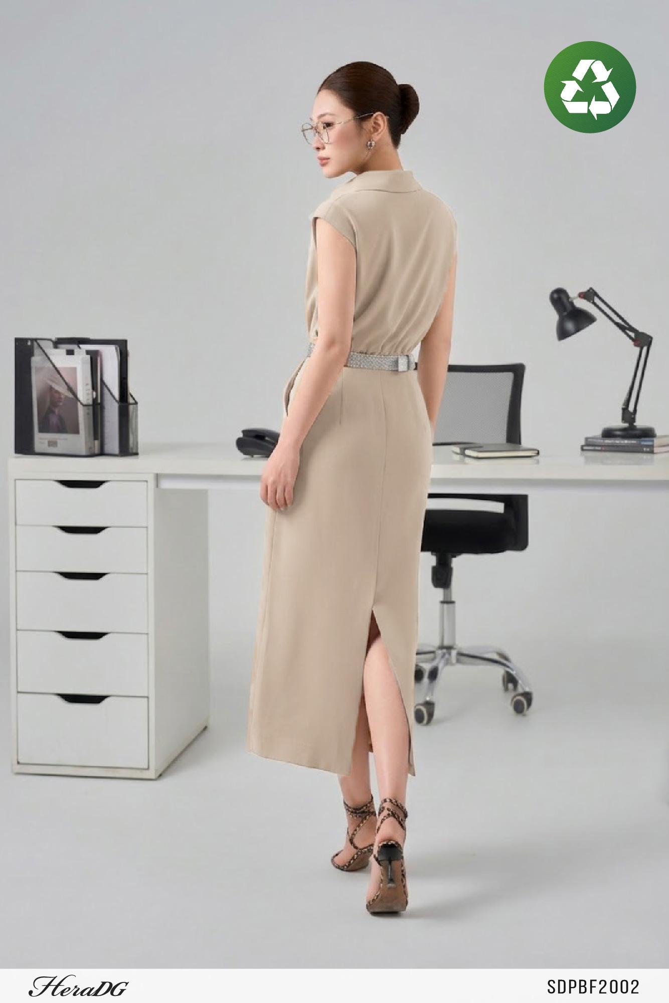 Đầm giả set vai chờm