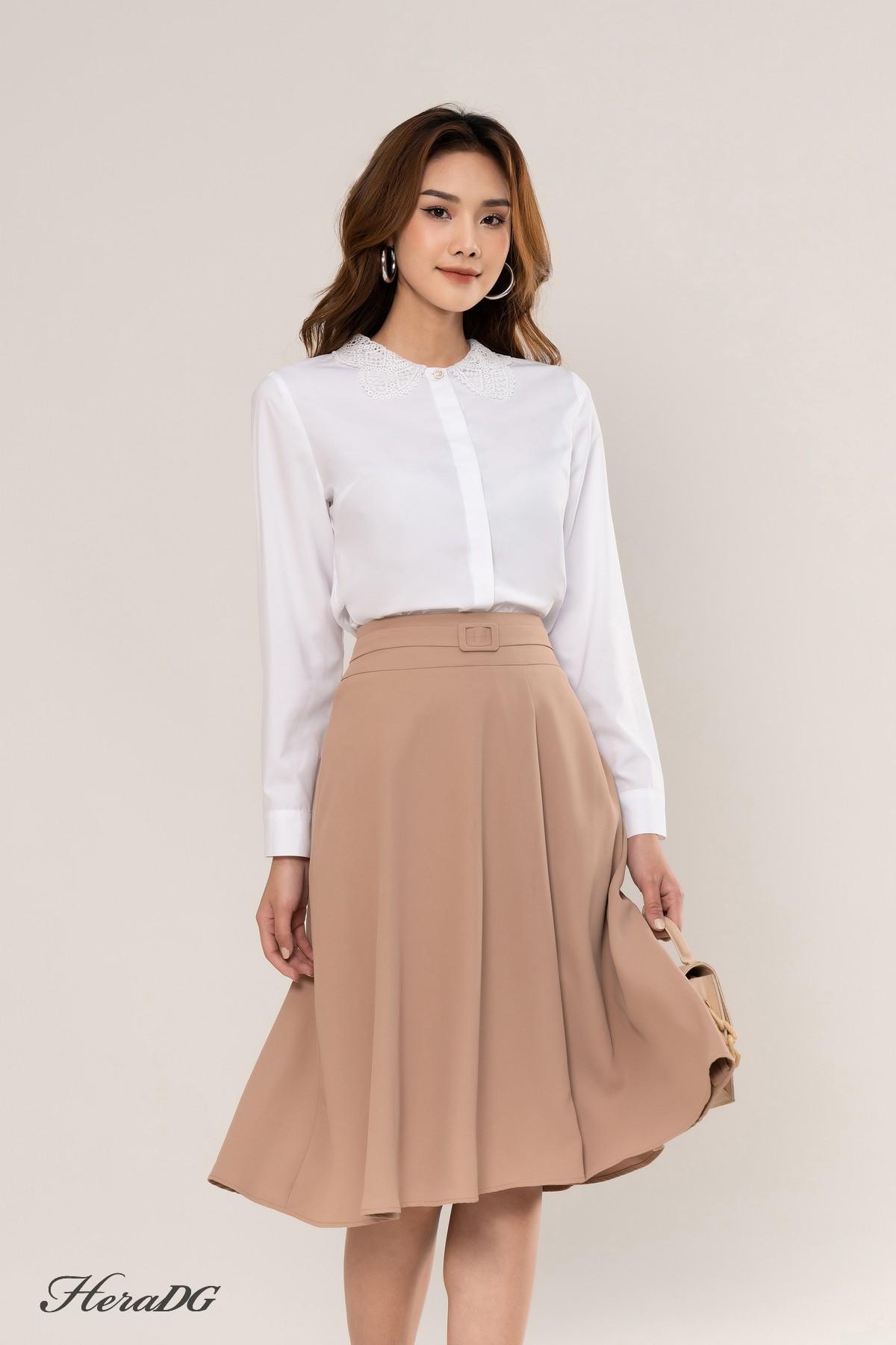 Chân váy xếp ly xòe