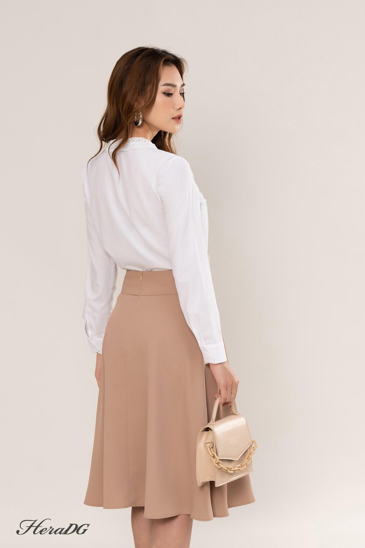 Chân váy xếp ly xòe