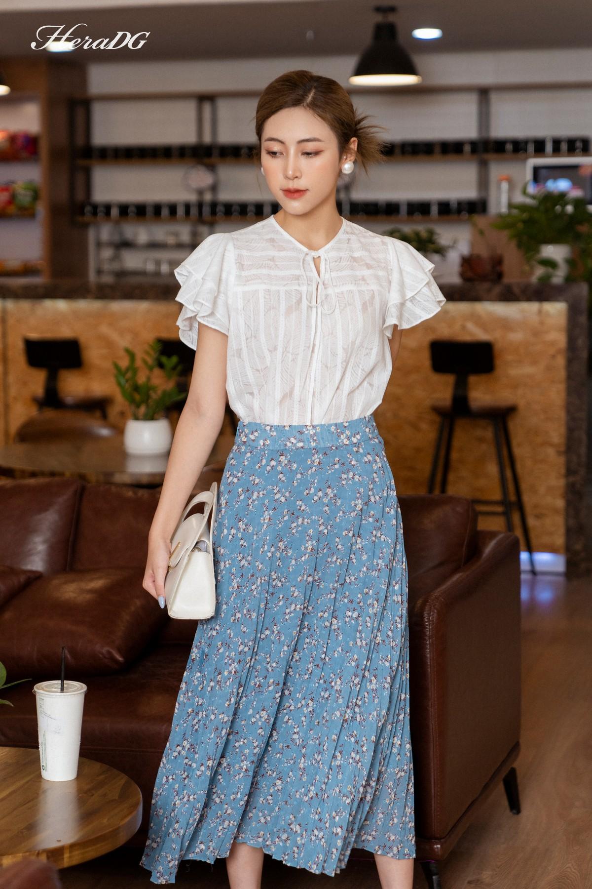 Chân váy dập ly