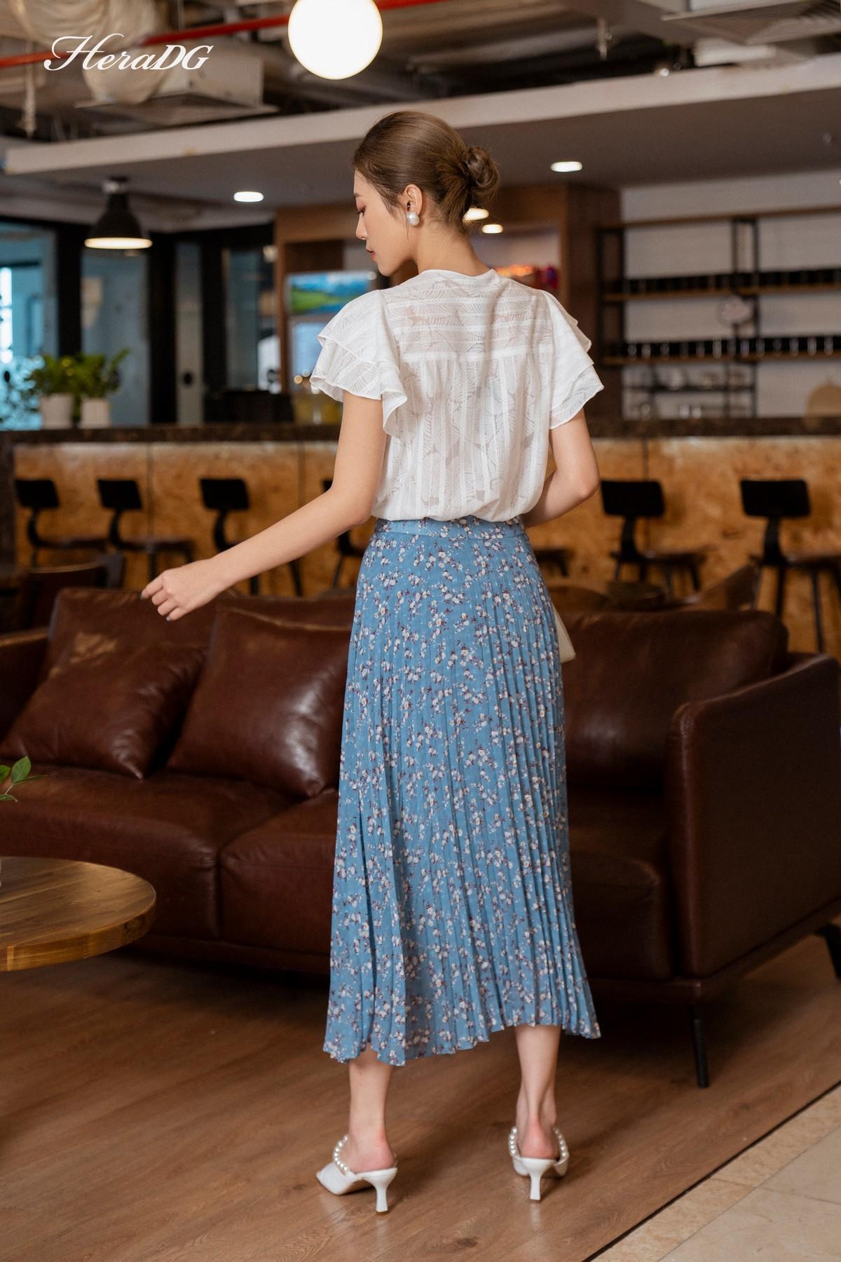 Chân váy dập ly