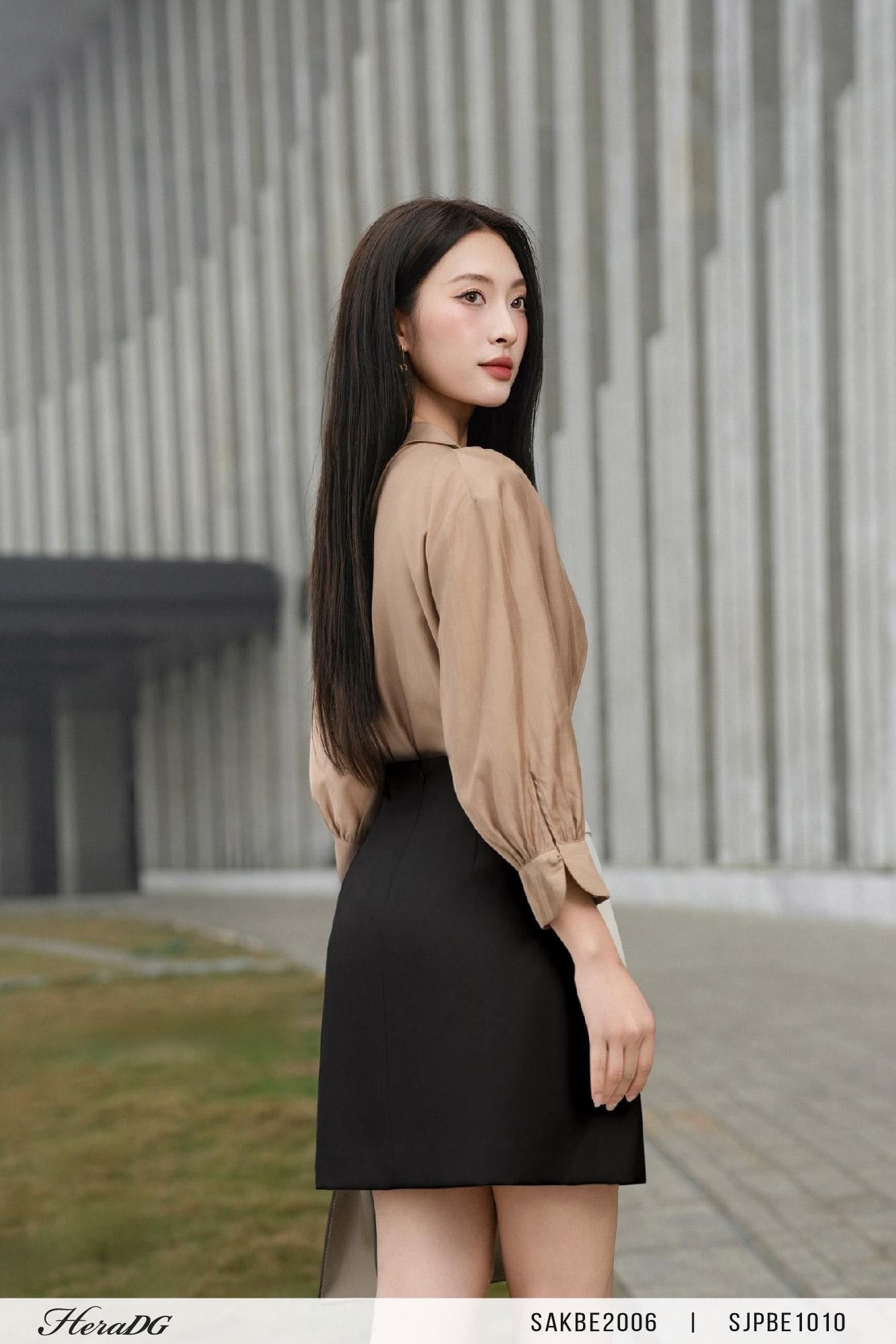 Chân váy A dáng ngắn